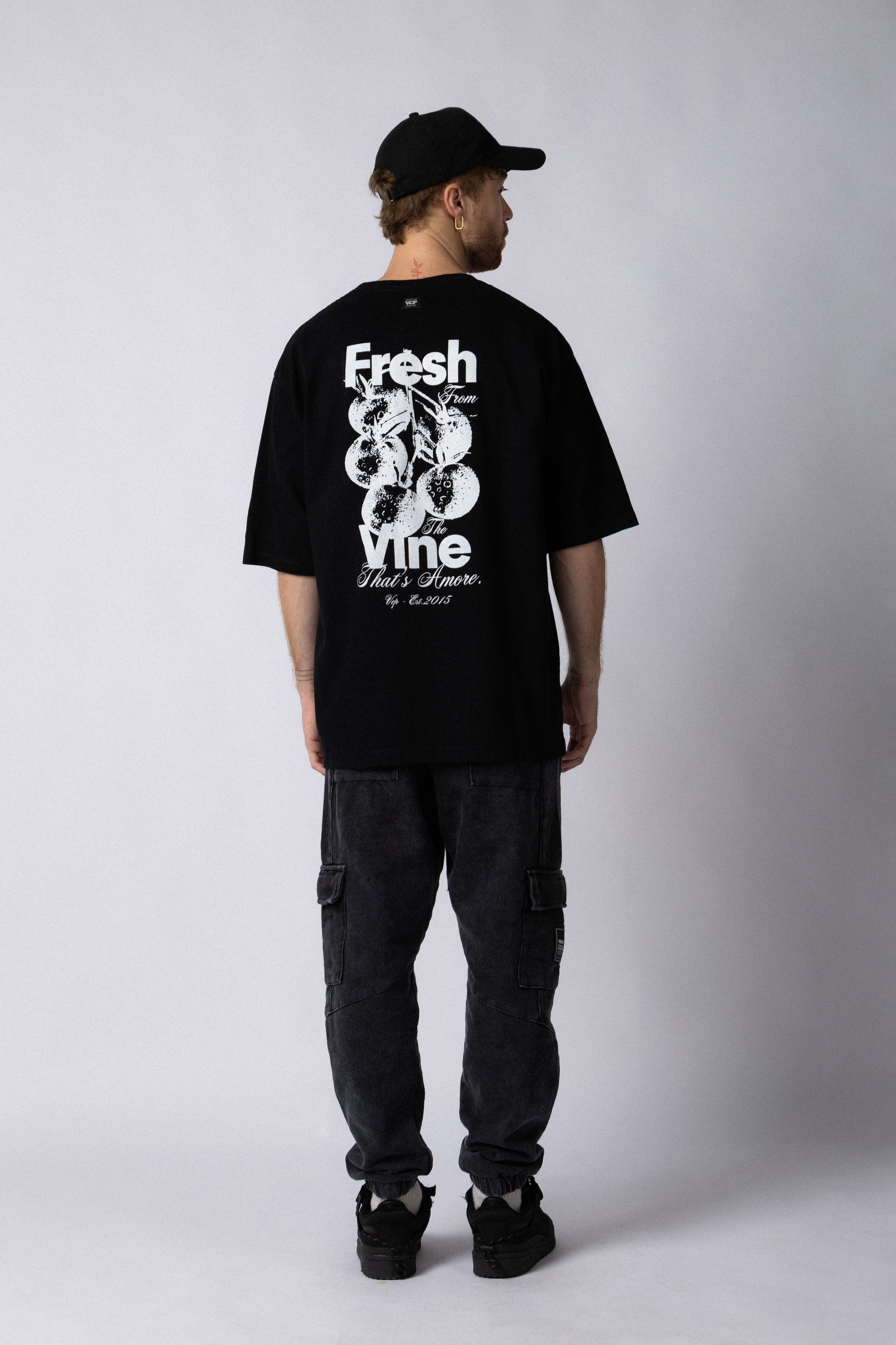 Remera Over Rhy Fresh Negra