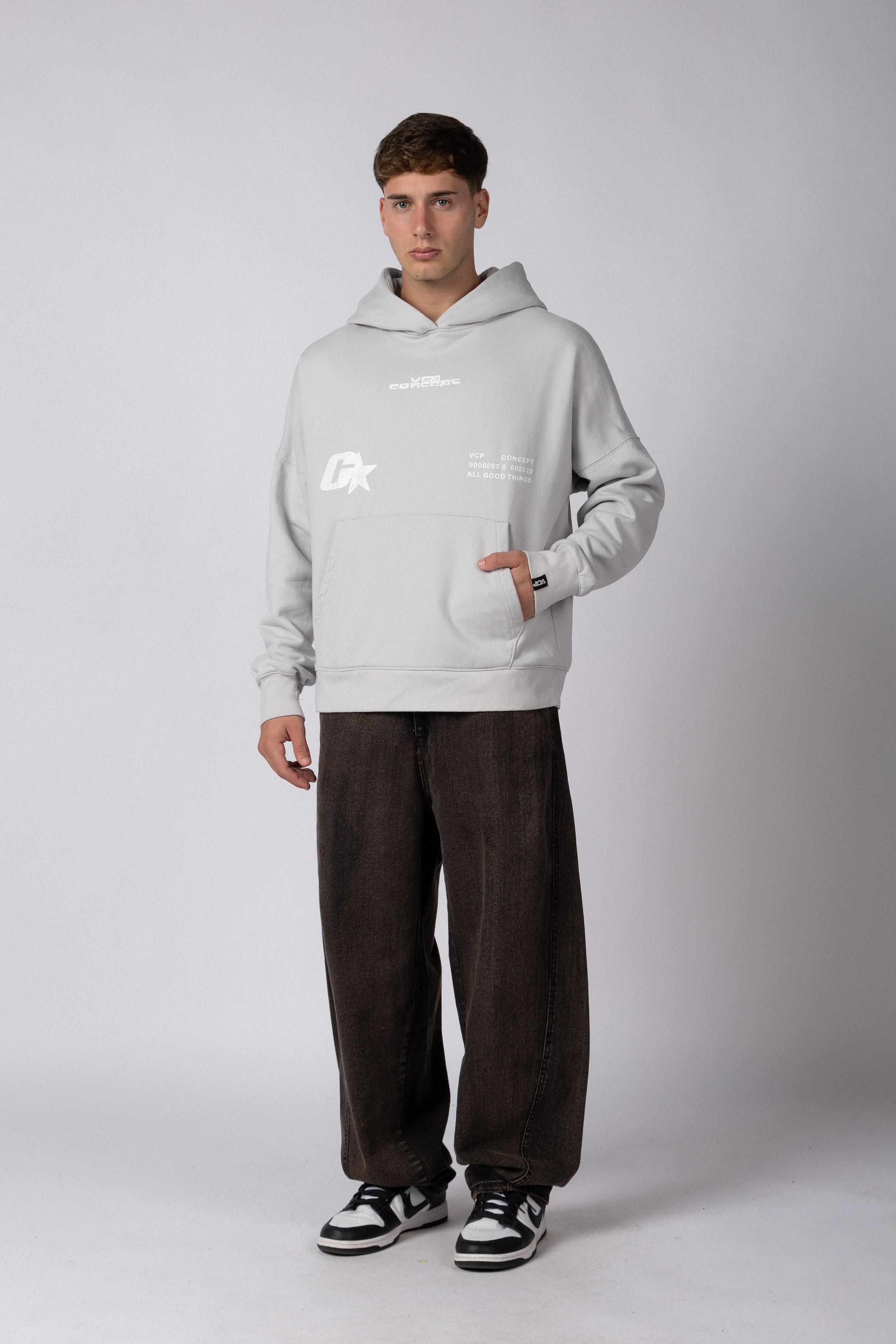 Buzo Canguro Flok Genesis Gris