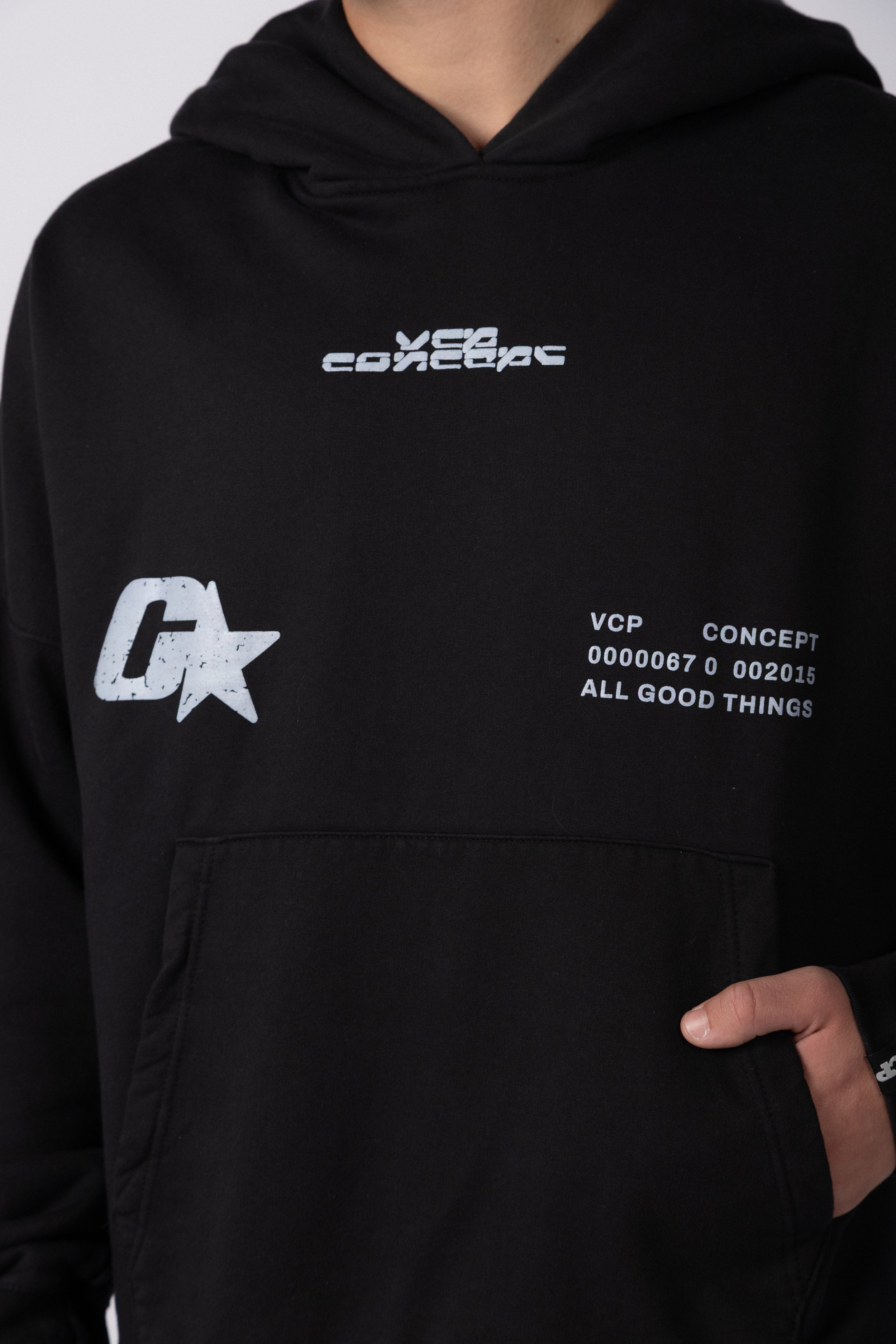 Buzo Canguro Flok Genesis Negro