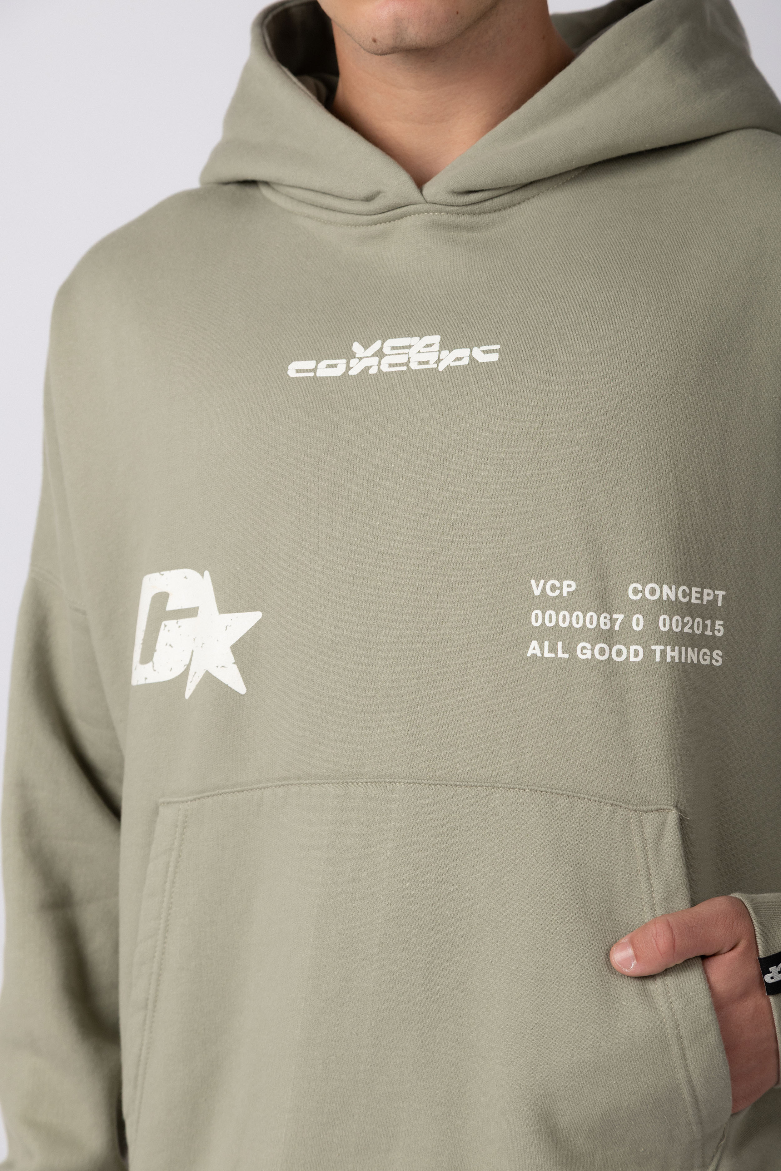 Buzo Canguro Flok Genesis Oliva