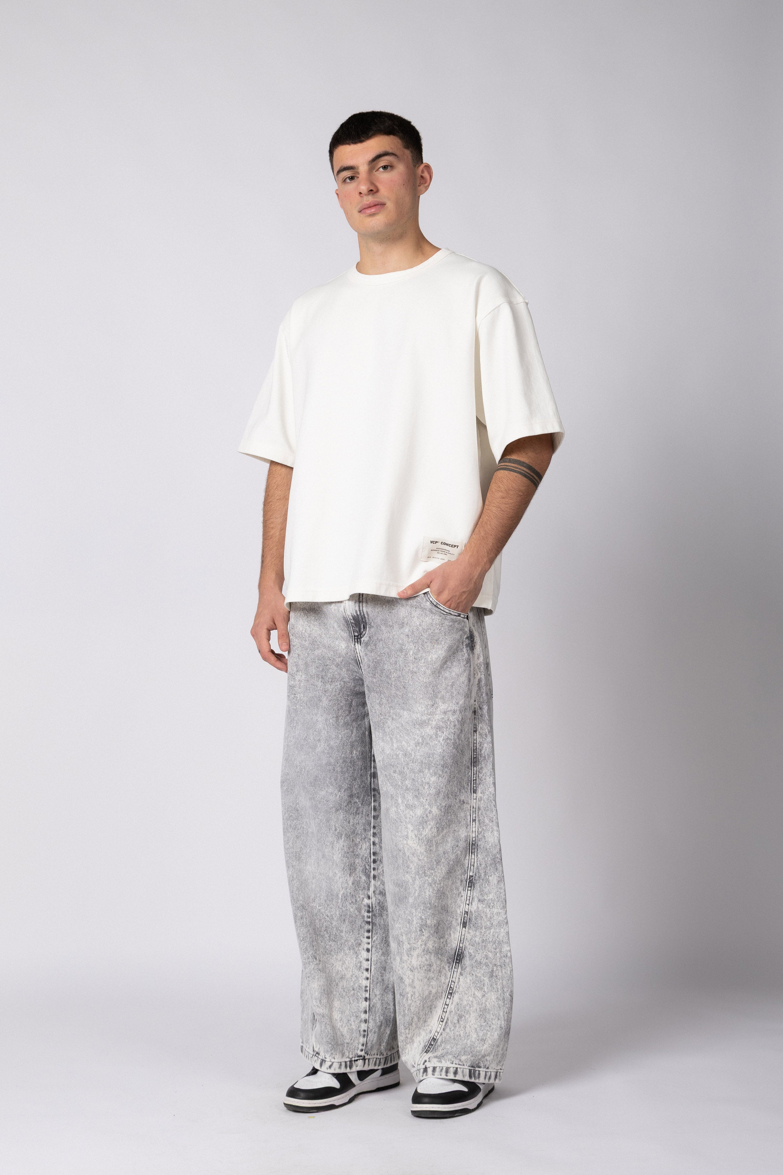 Jean Baggy Tronk Grey