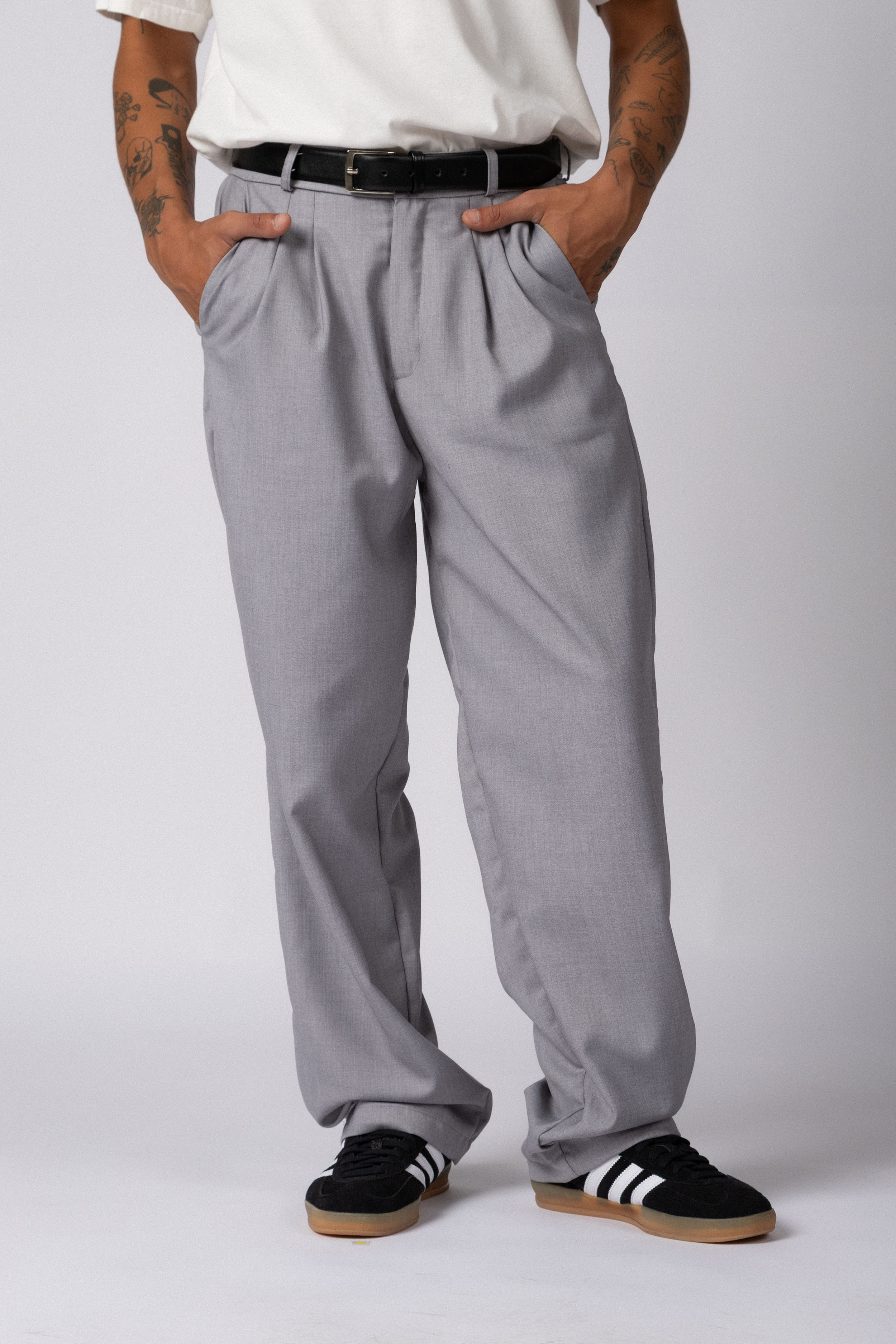 Pantalon Sastrero Baggy Drey Gris