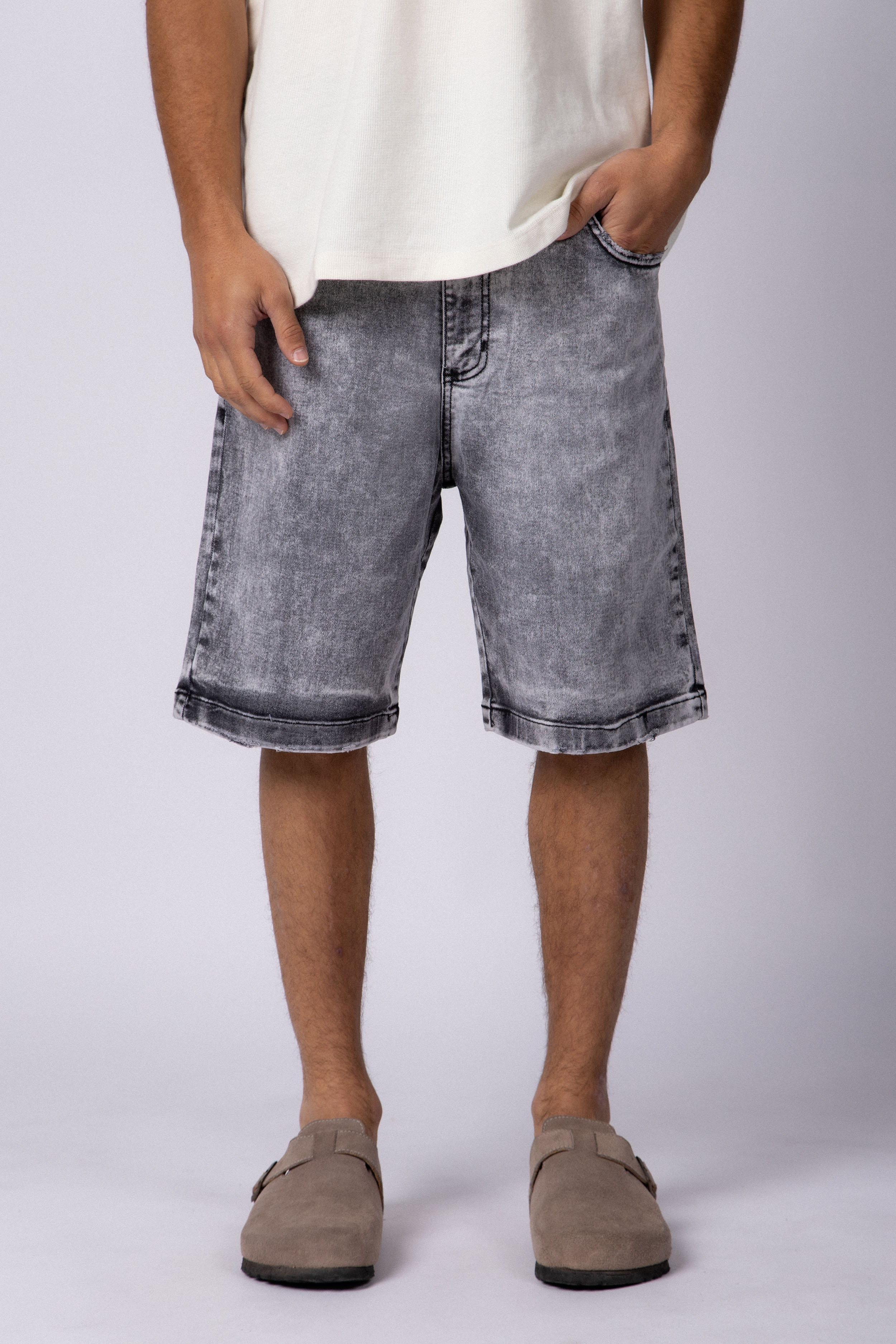 Bermuda Jean Racer Gris