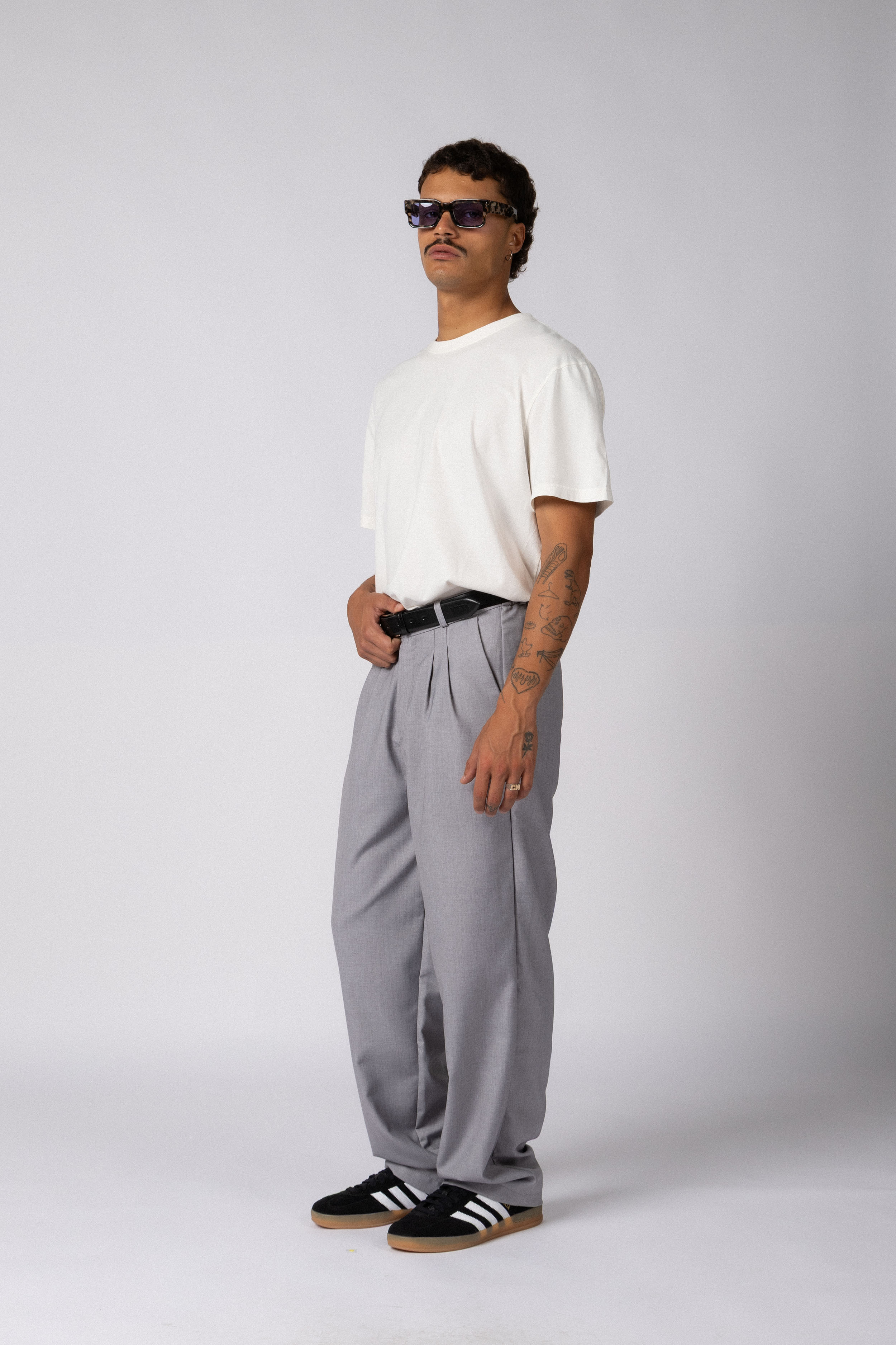 Pantalon Sastrero Baggy Drey Gris