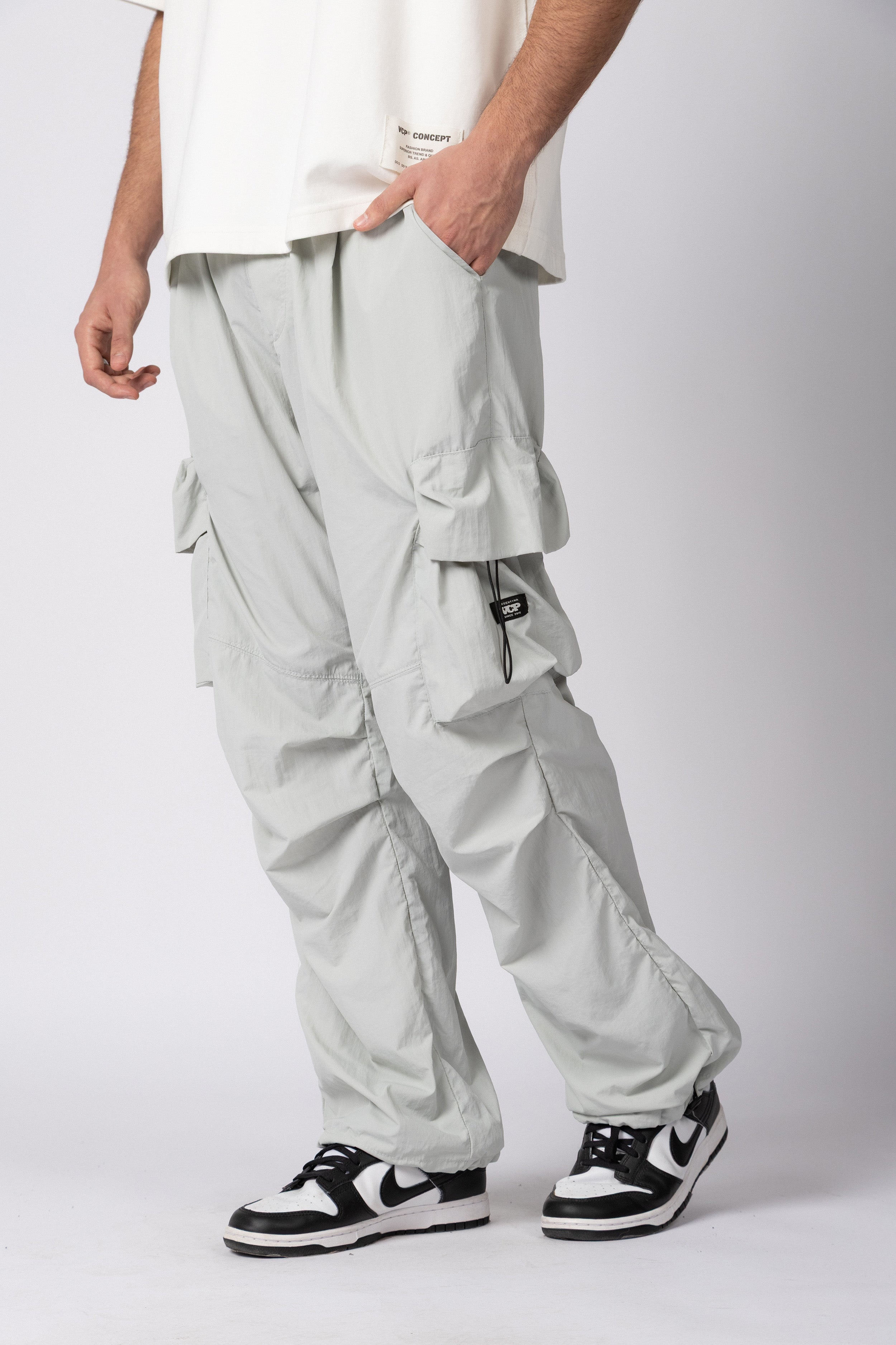 Pantalon Cargo Baggy Hardy Gris