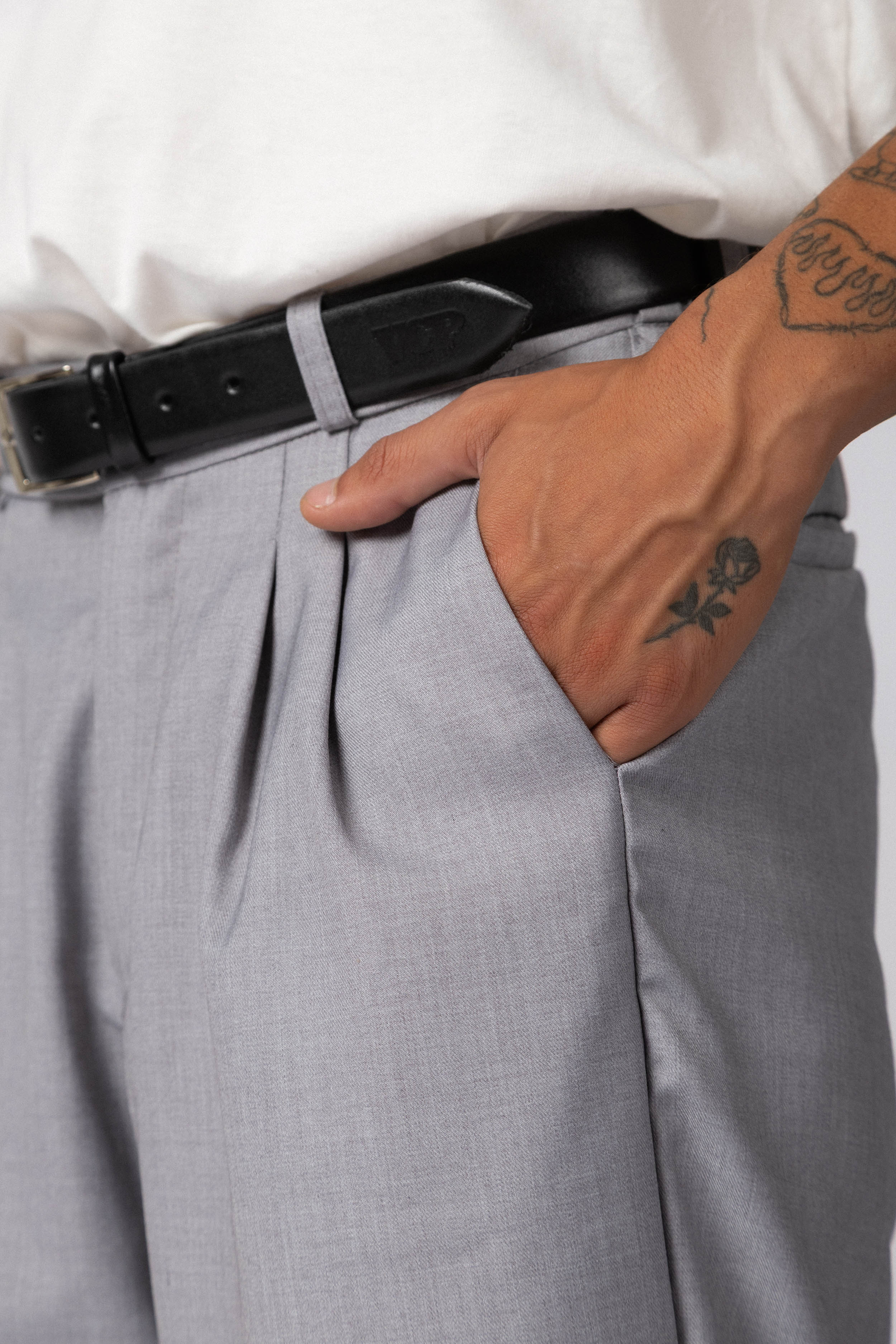 Pantalon Sastrero Baggy Drey Gris