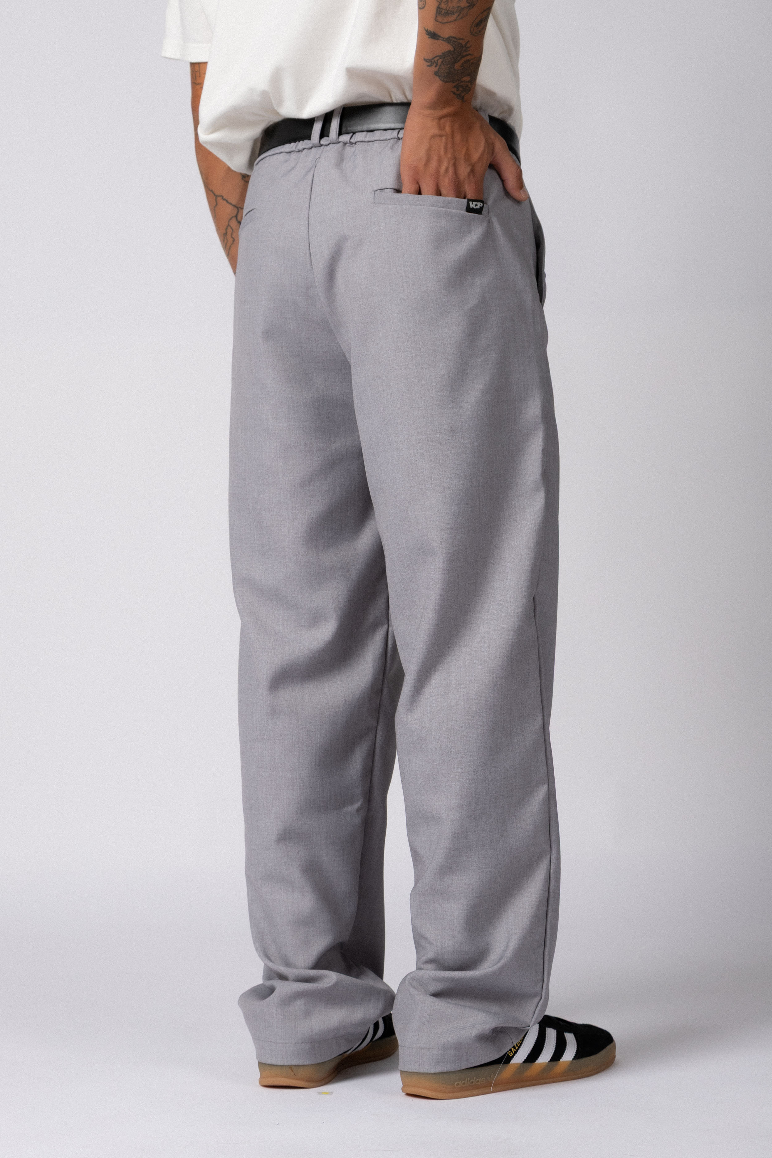Pantalon Sastrero Baggy Drey Gris