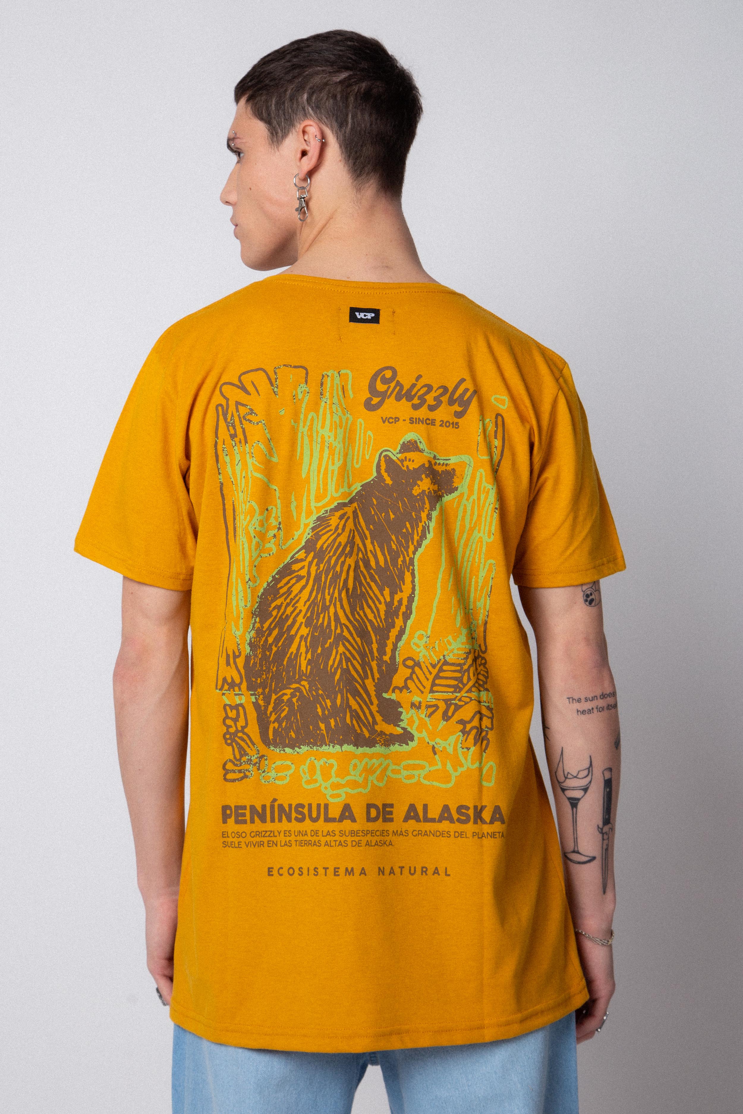 Remera Grizzly Mostaza