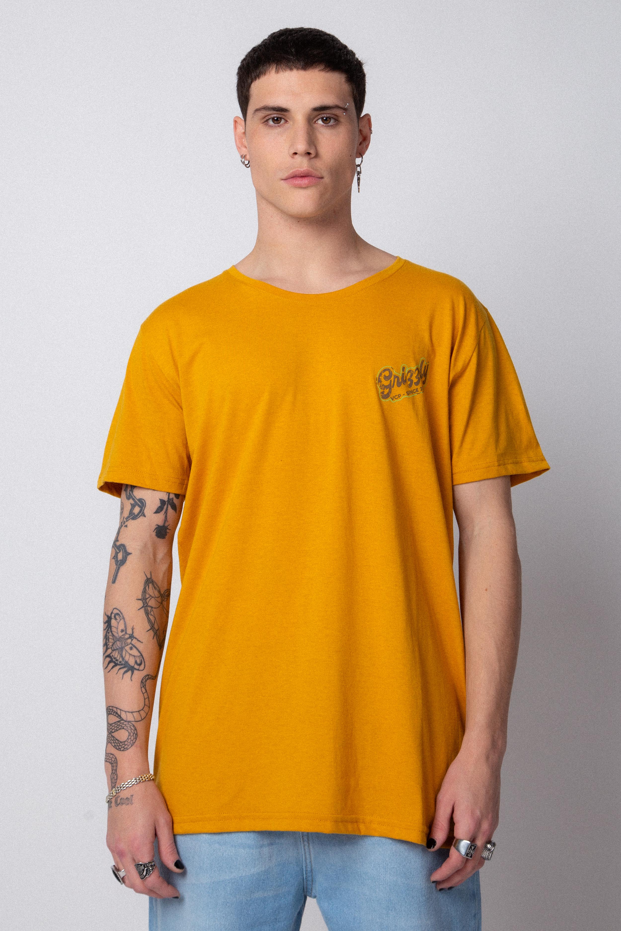 Remera Grizzly Mostaza