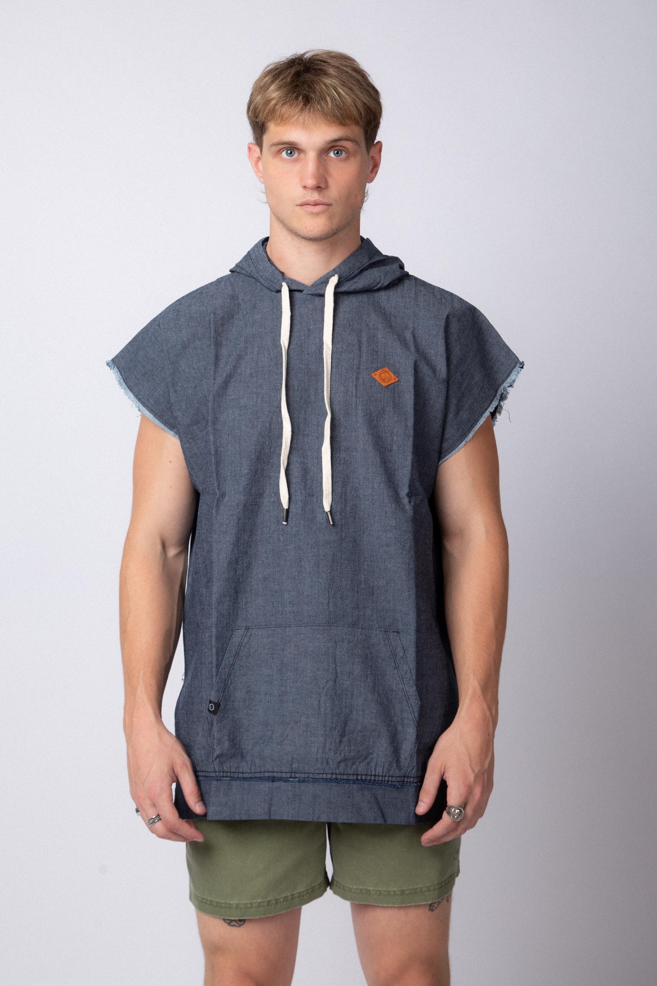 Hoodie Sudadera Denim Azul