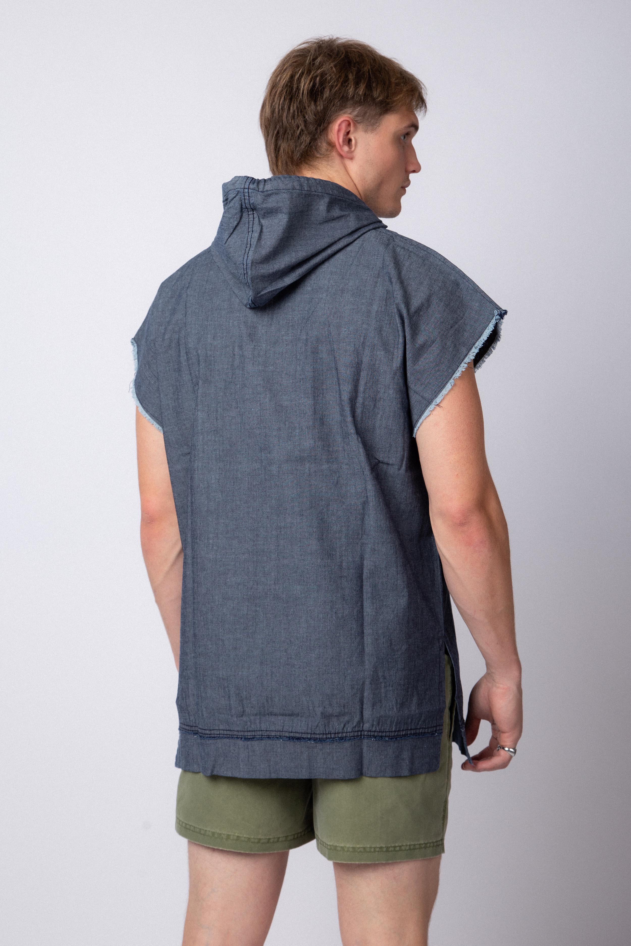 Hoodie Sudadera Denim Azul