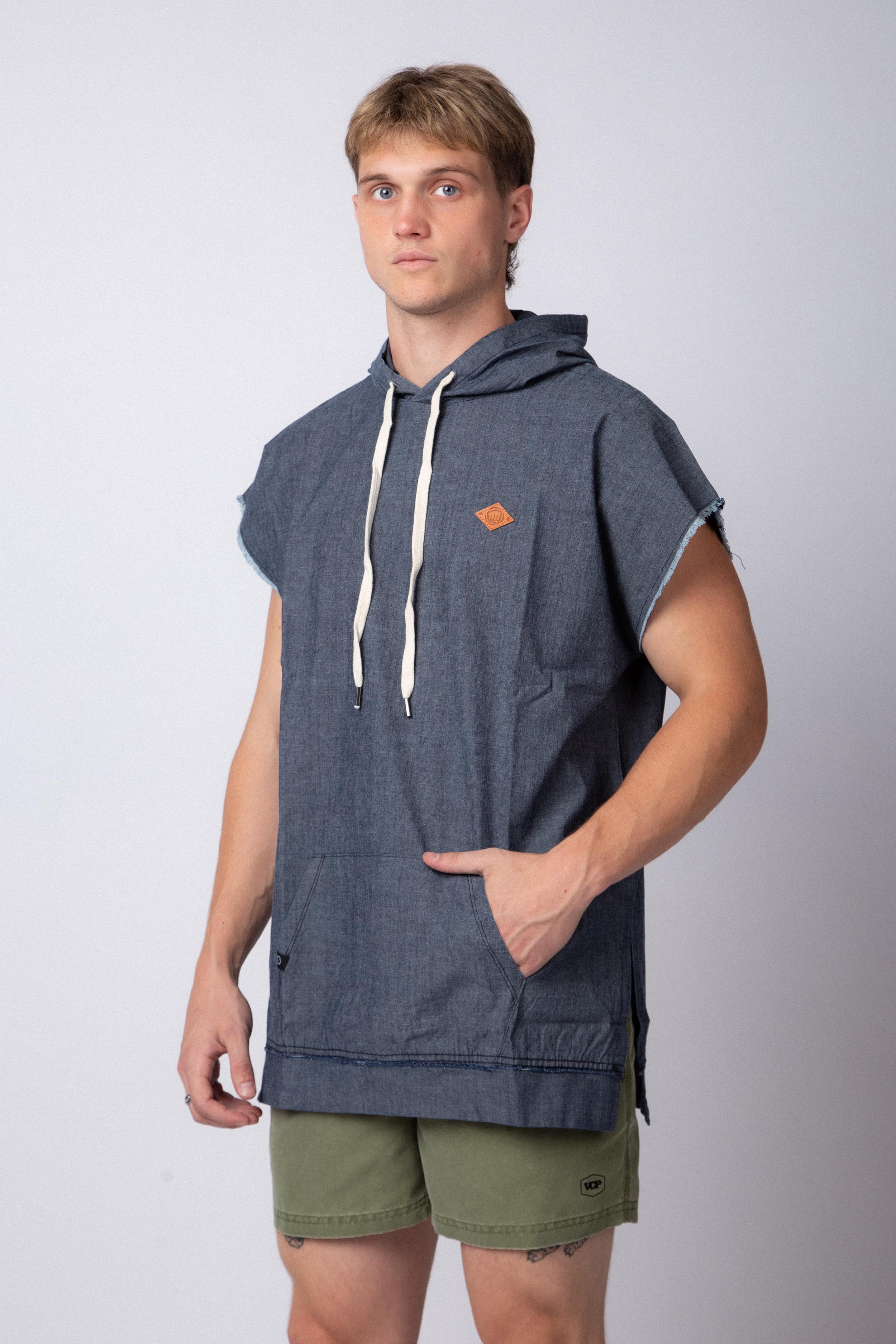 Hoodie Sudadera Denim Azul