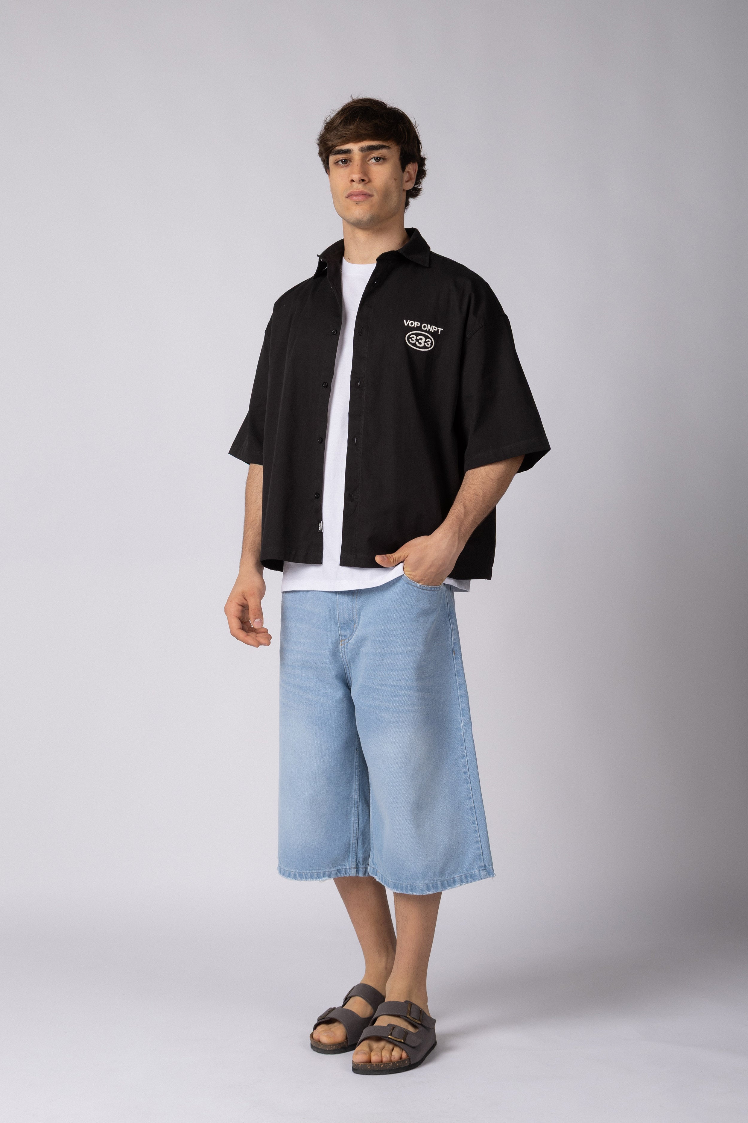 Camisa Manga Corta Kye Impact Negra