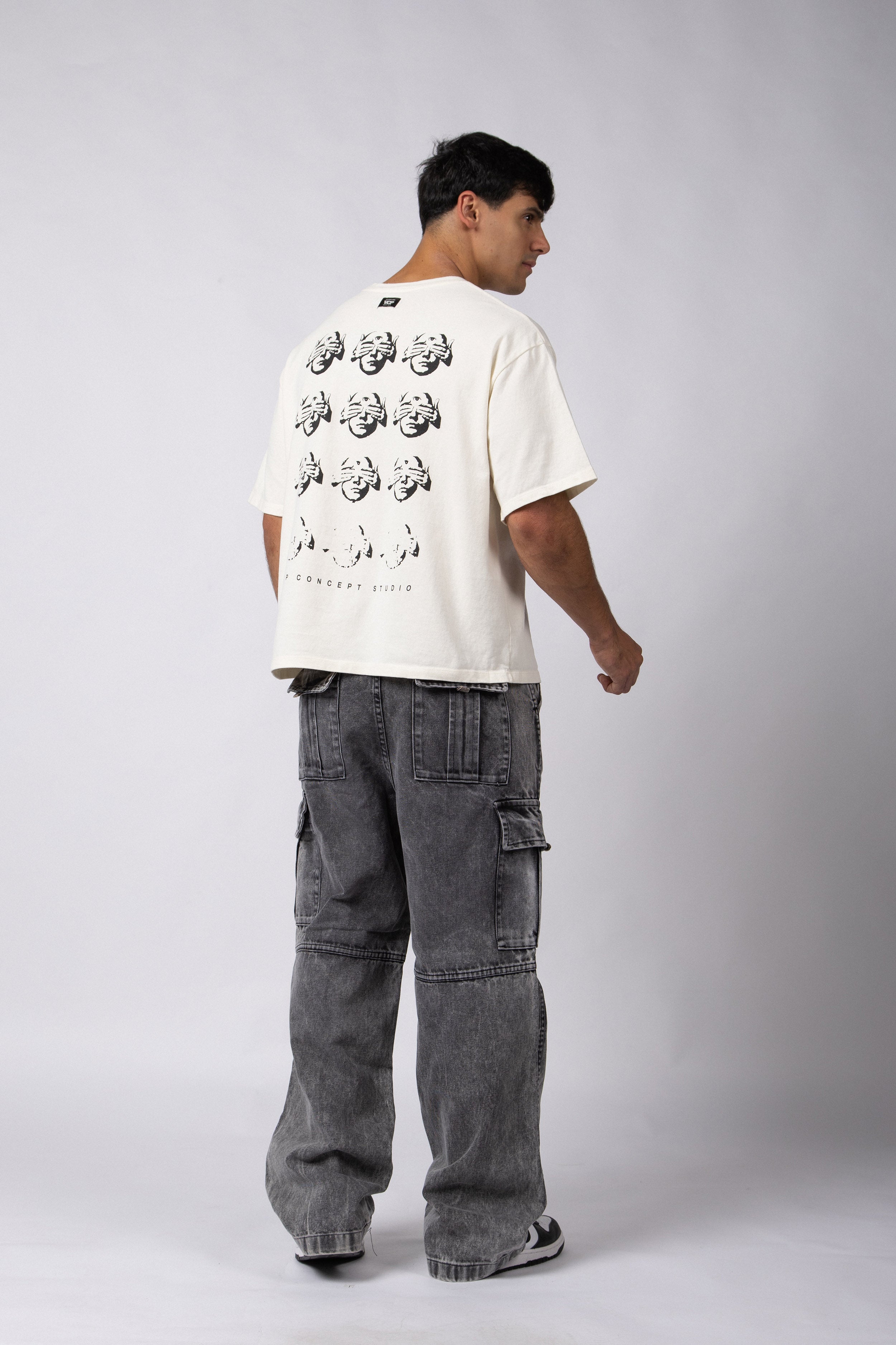 Remera Boxy Invisible Crudo