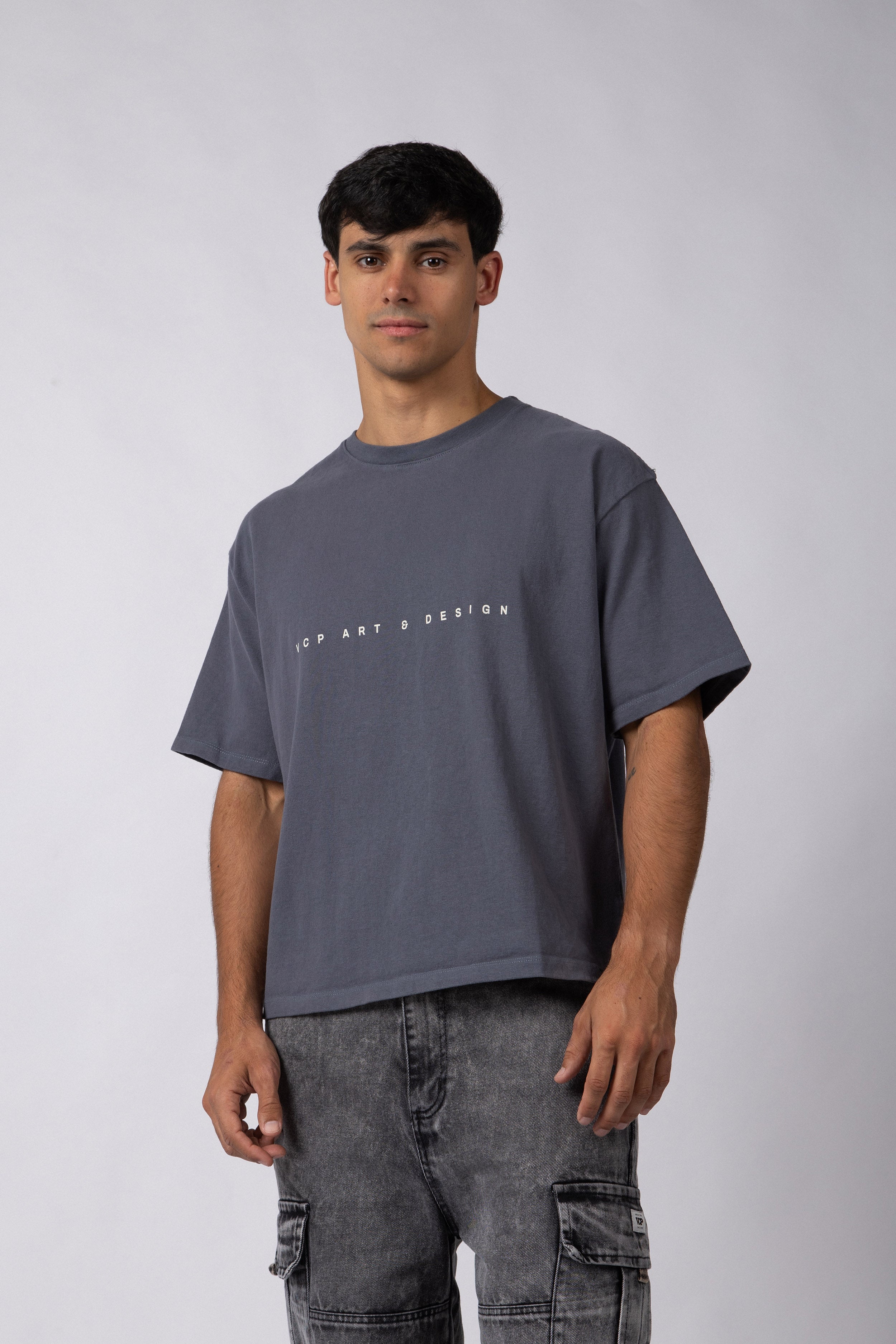 Remera Boxy Invisible Navy