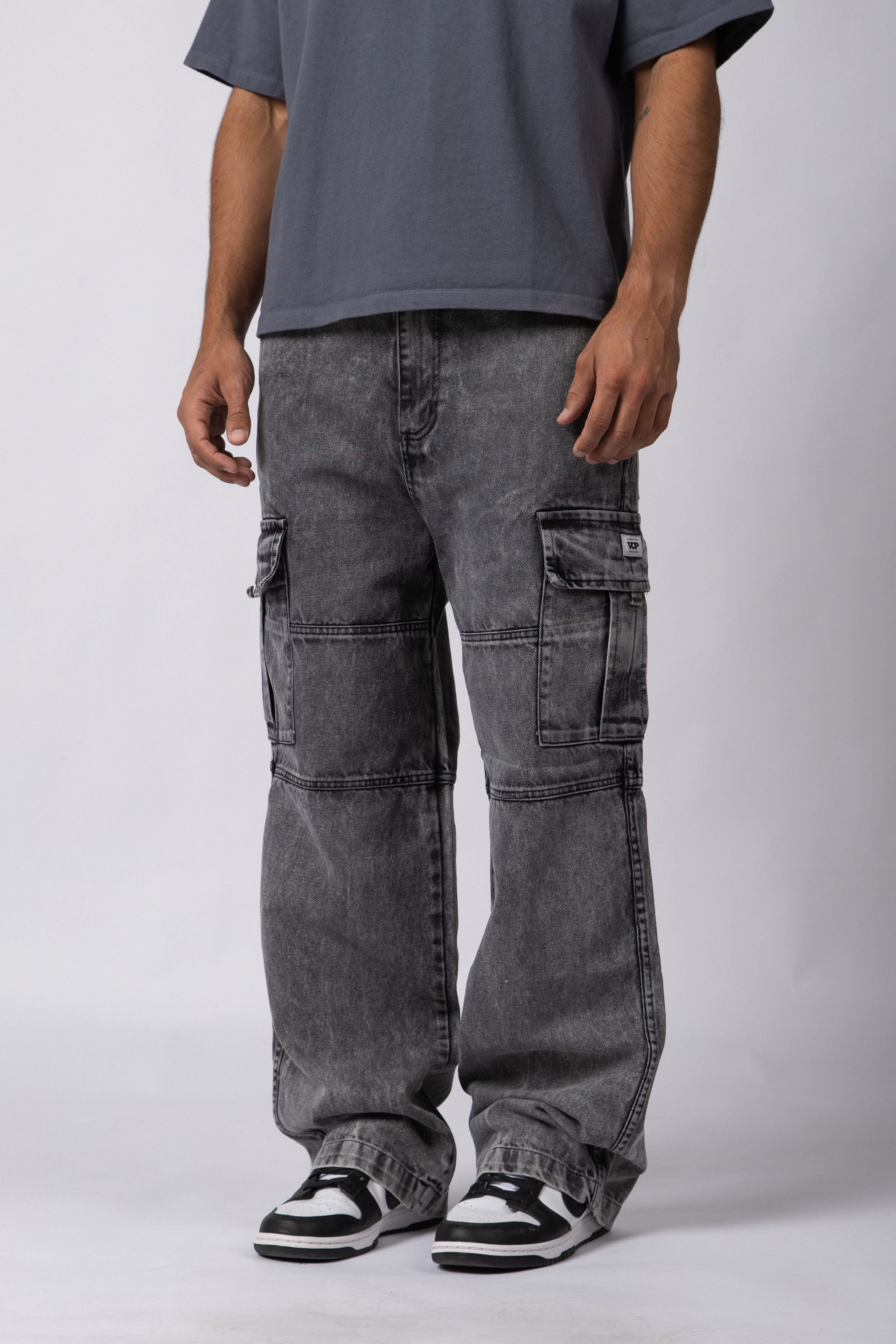 Jean Cargo Darth Acid Grey