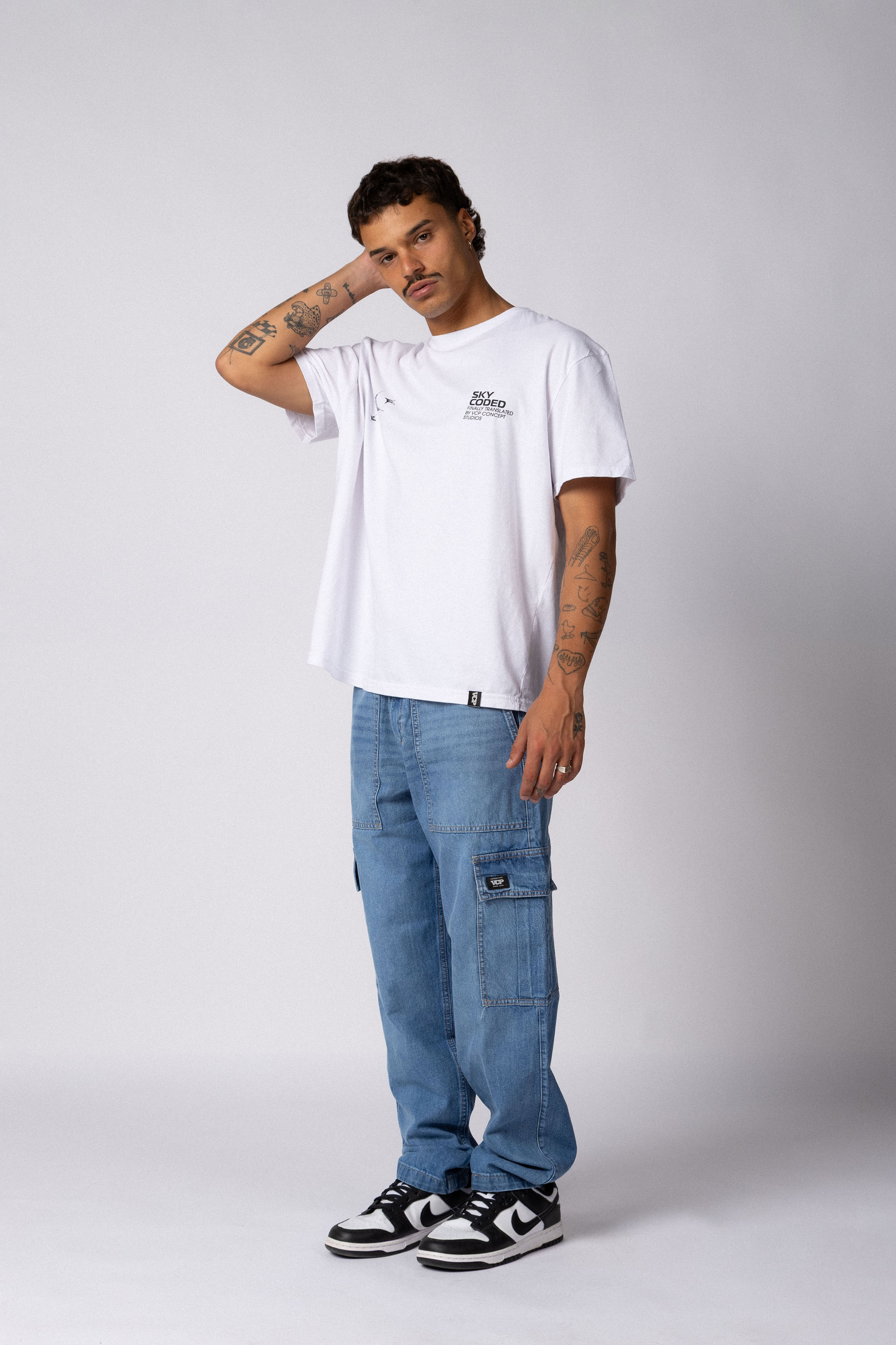 Jean Cargo Volt Celeste