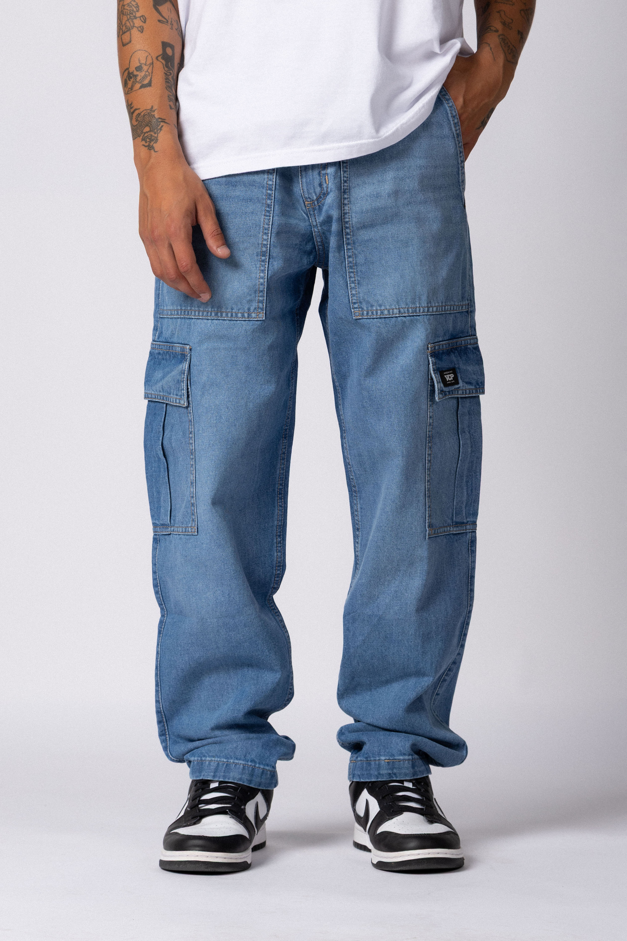 Jean Cargo Volt Celeste