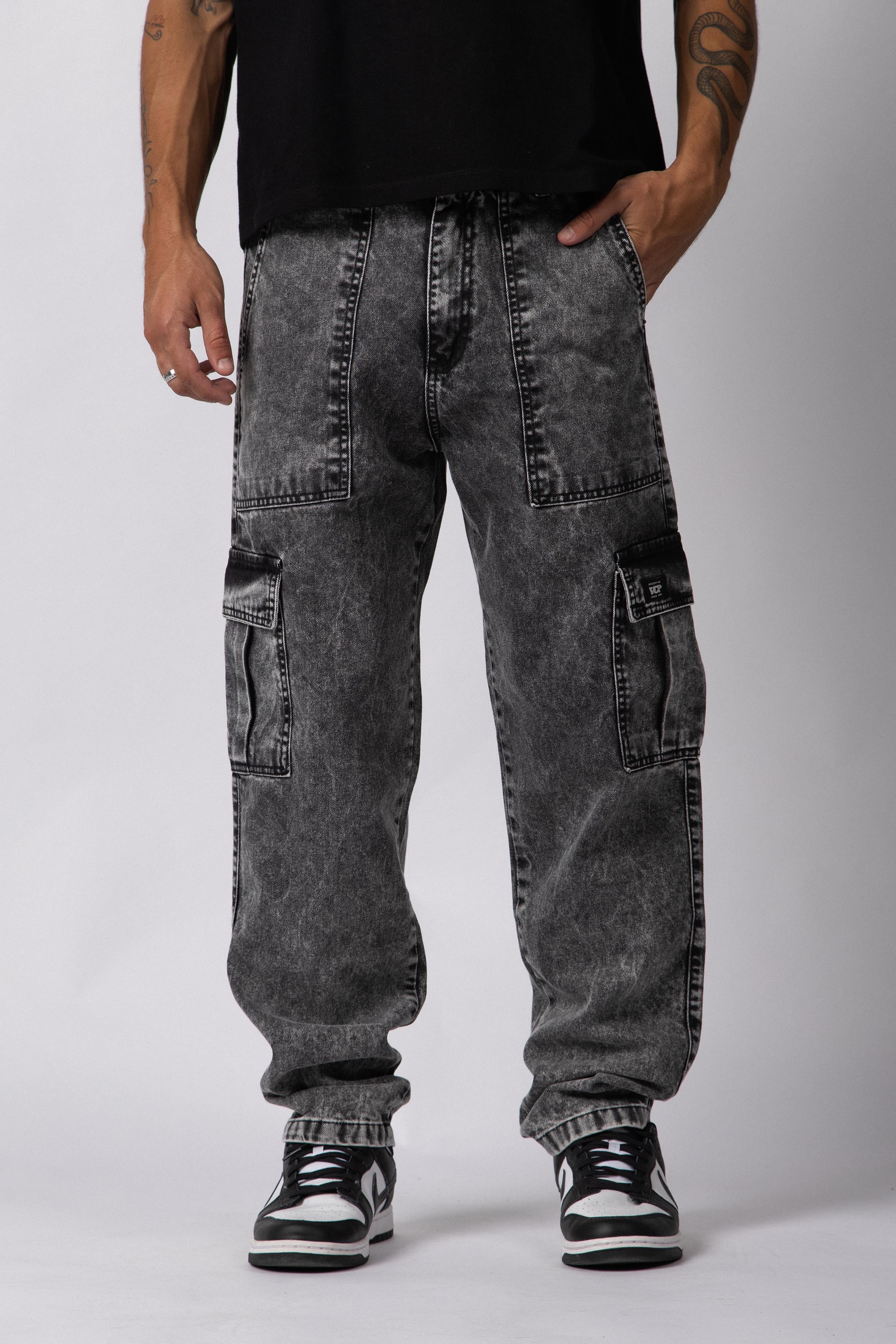 Jean Cargo Volt Smoked Gris