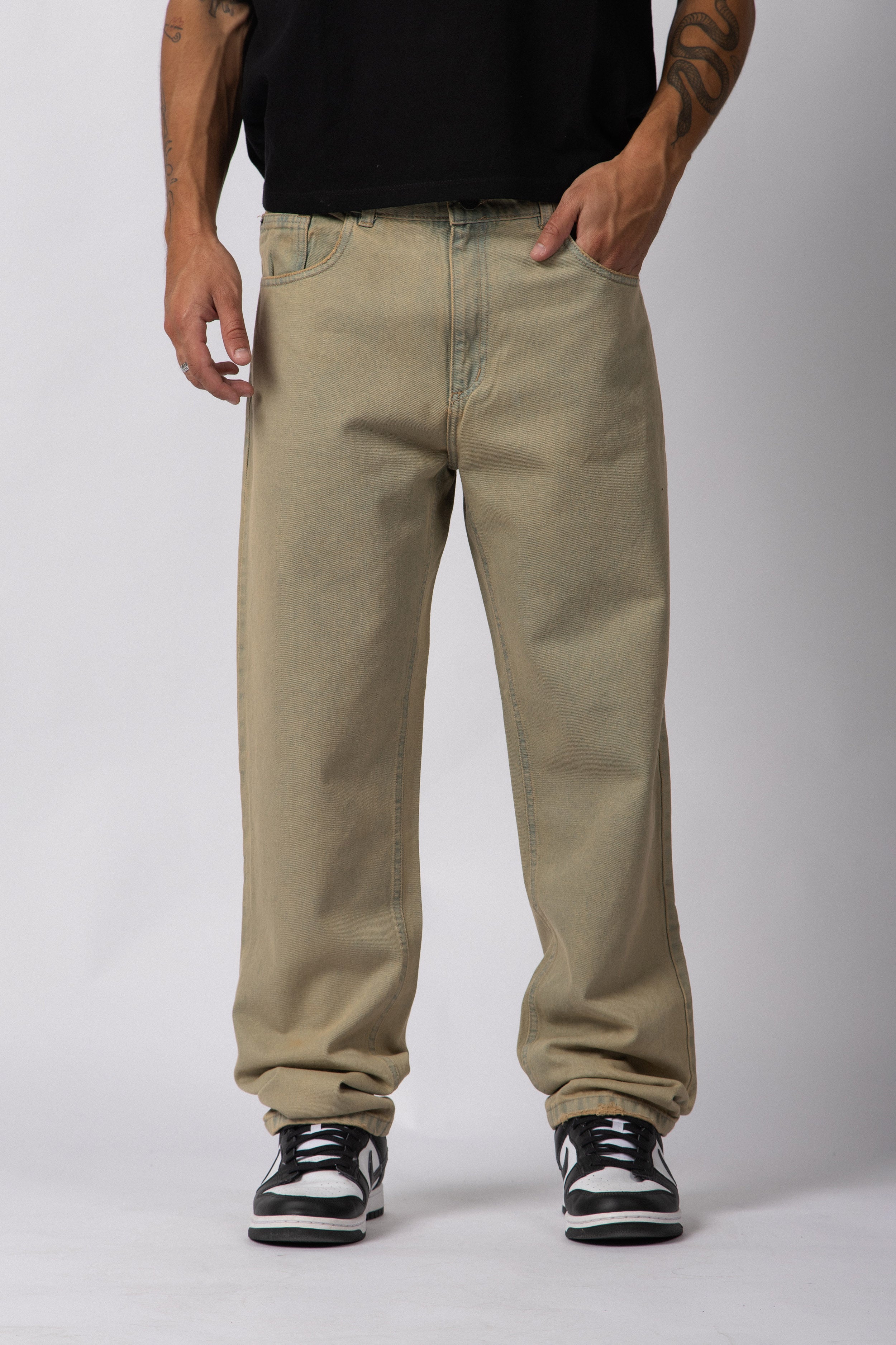 Jean Mom Beetle Oxid Grey
