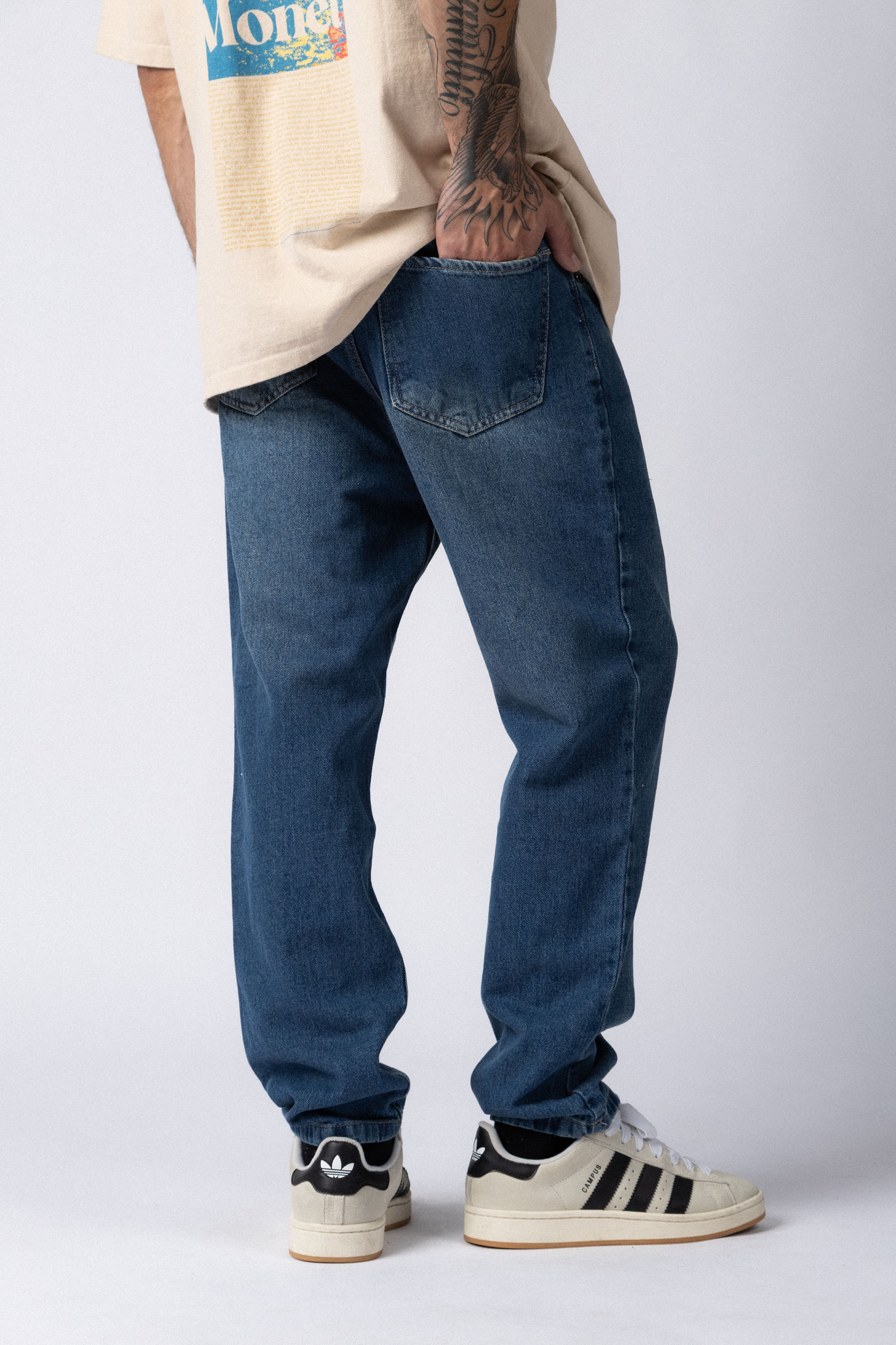Jean Mom Shelby Azul