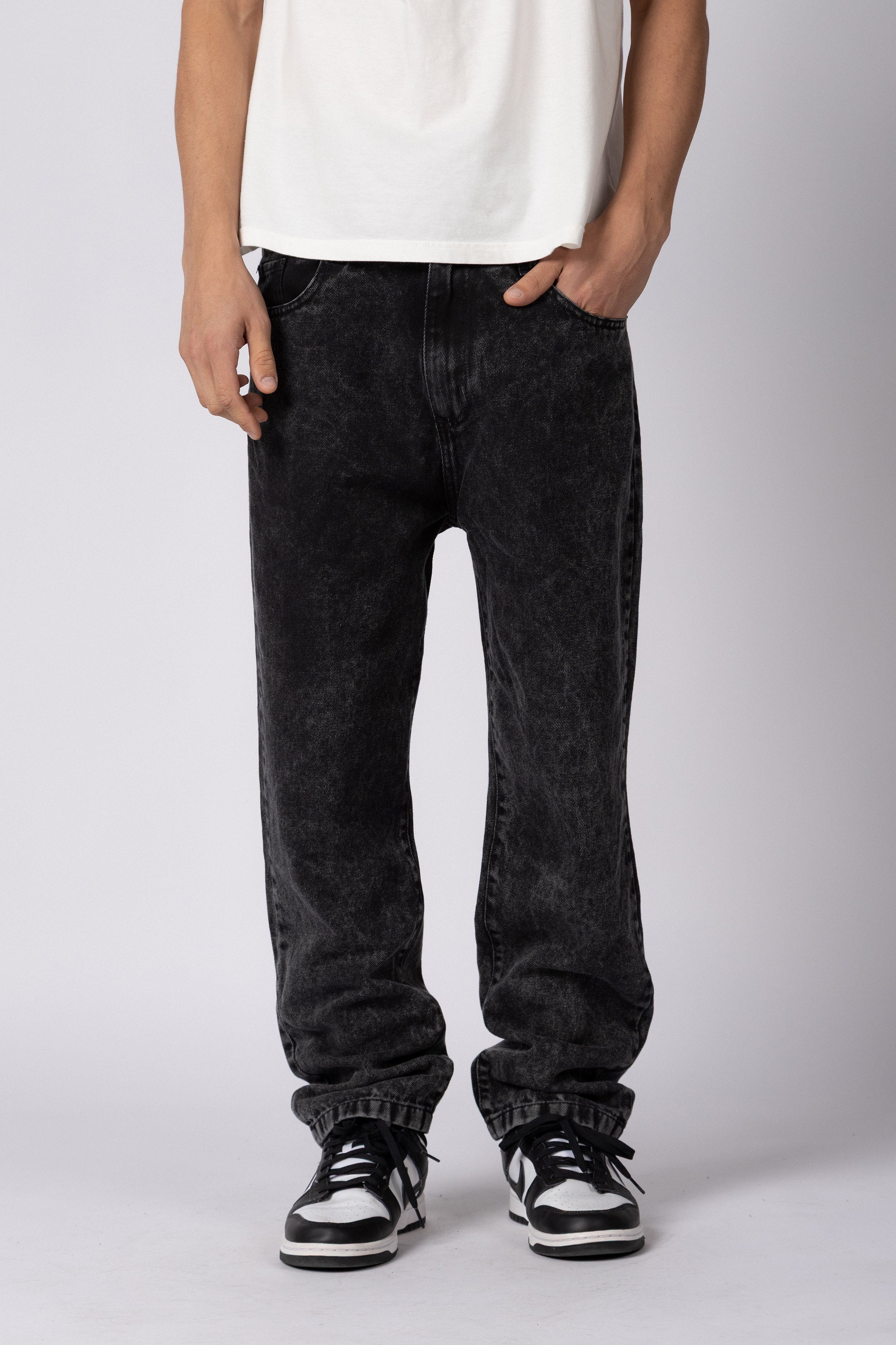 Jean Mom Shelby Smoked Gris