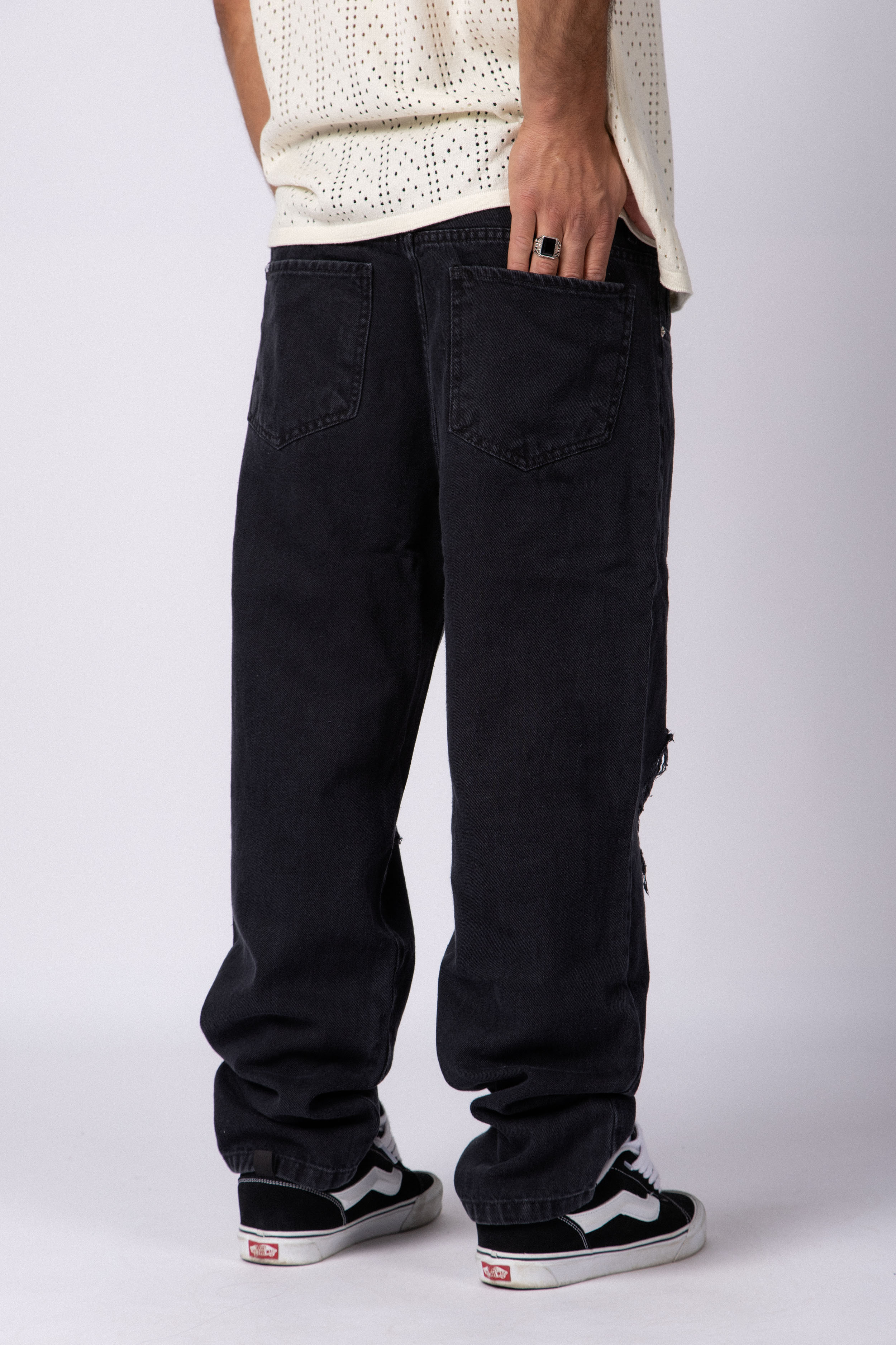 Jean Mom Shelby Scratched Negro