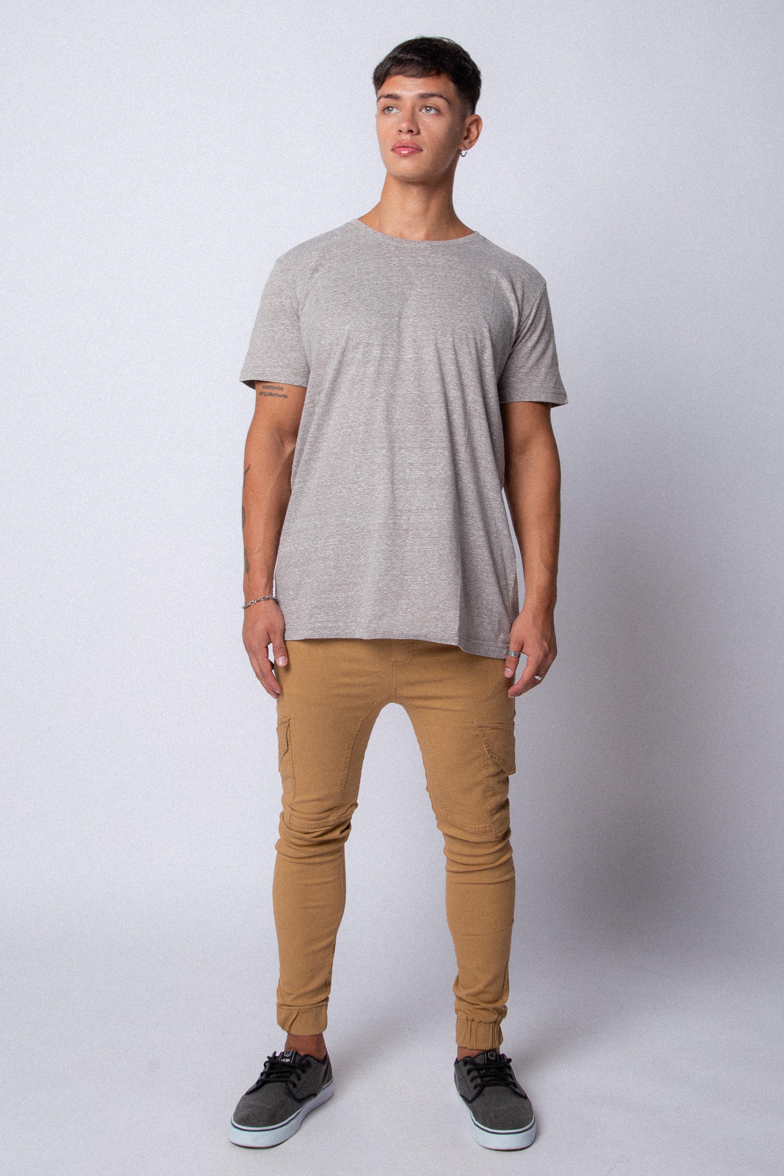 Jogger Cargo Gabardina Camel