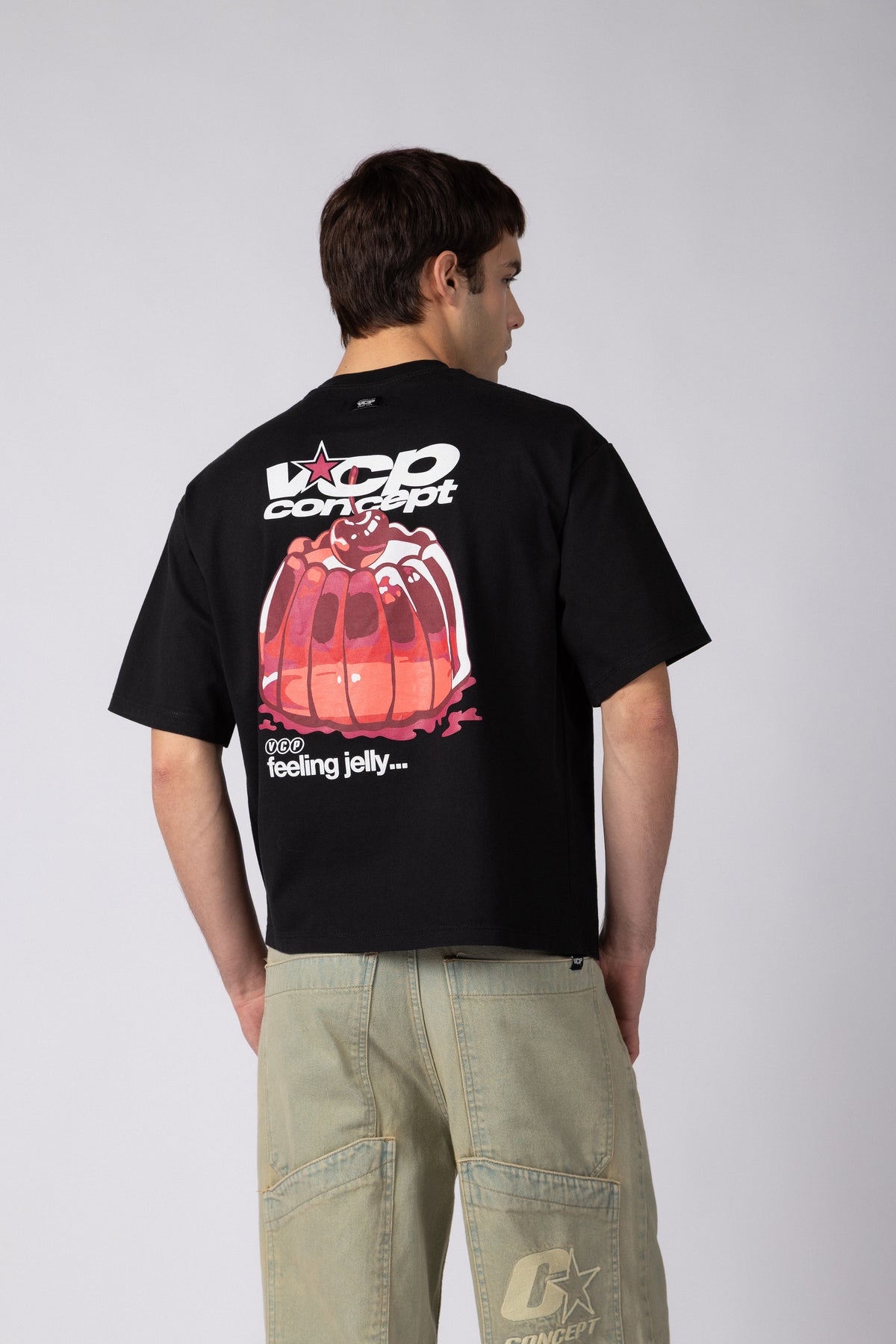 Remera Boxy XN Jelly Negra