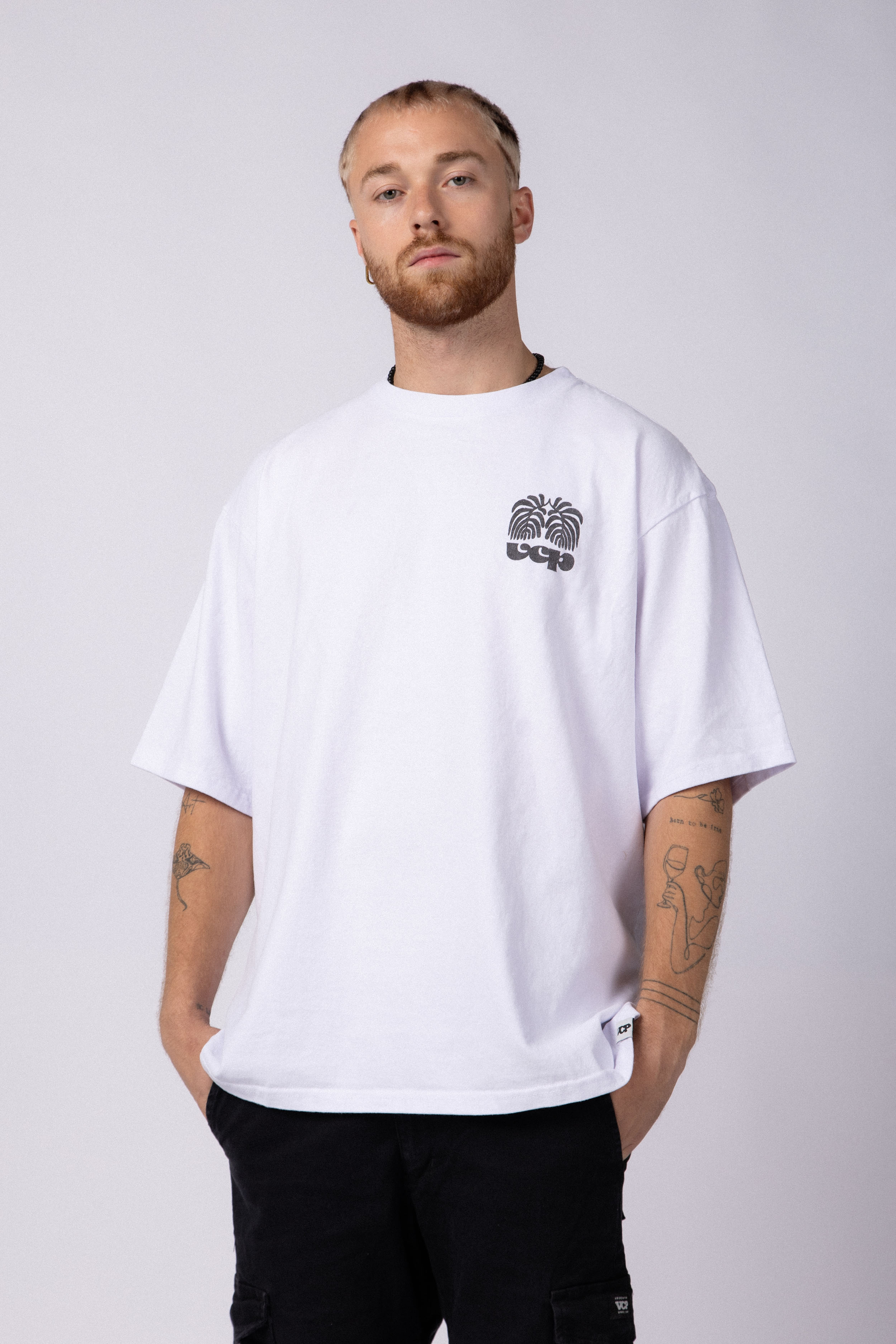 Remera Over Rhy Kalos Blanca