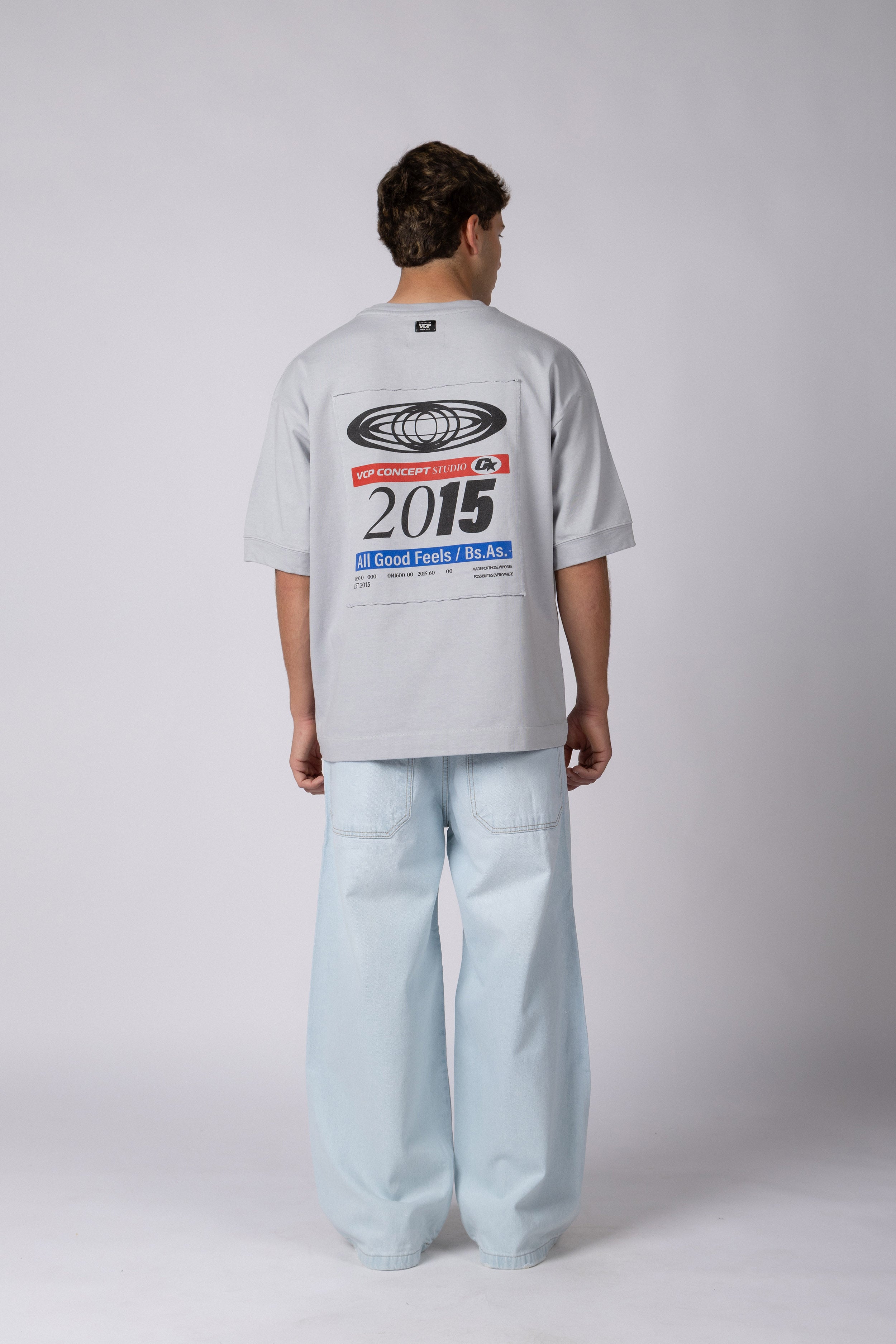 Remera HR Label Gris