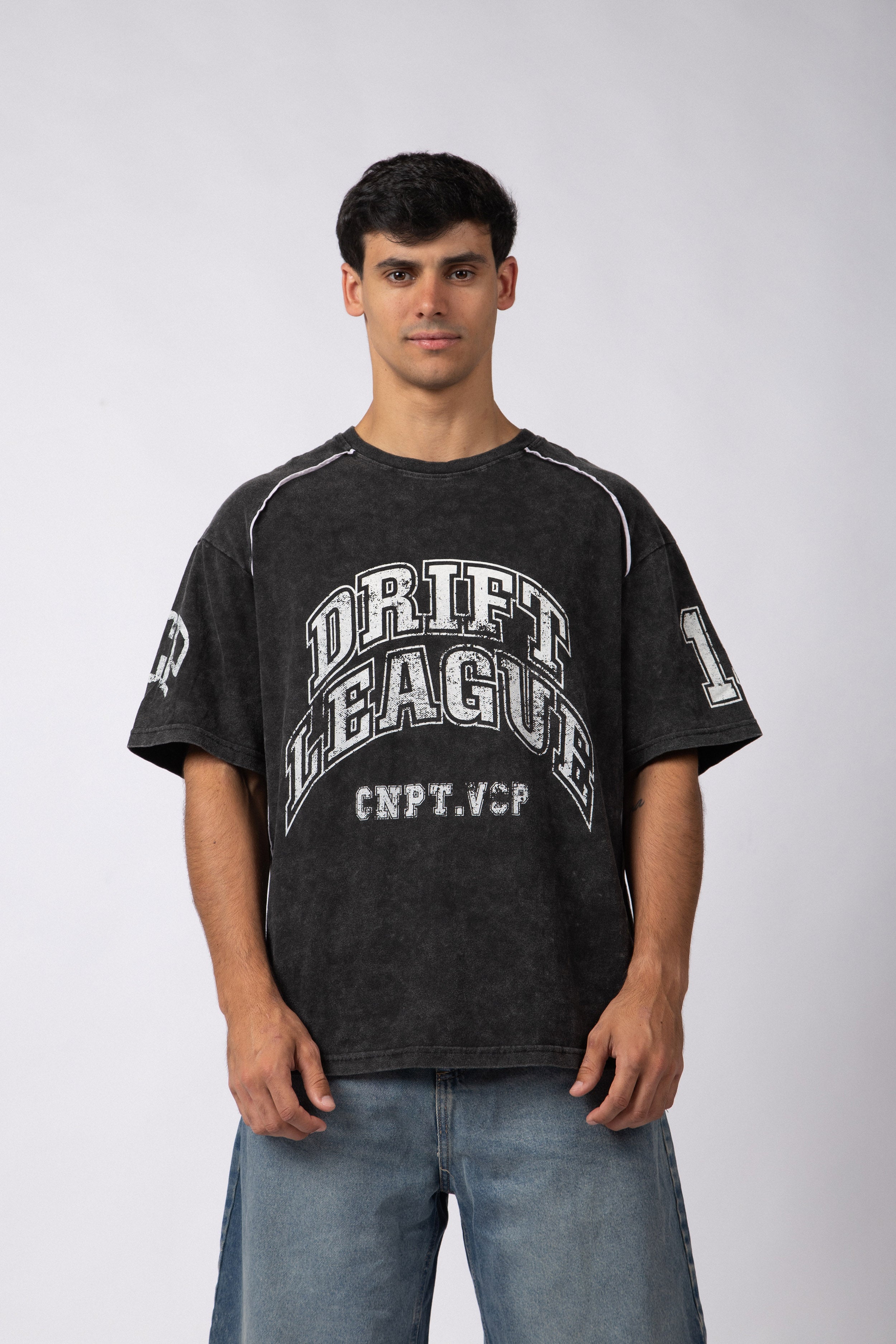 Remera STL League Negra