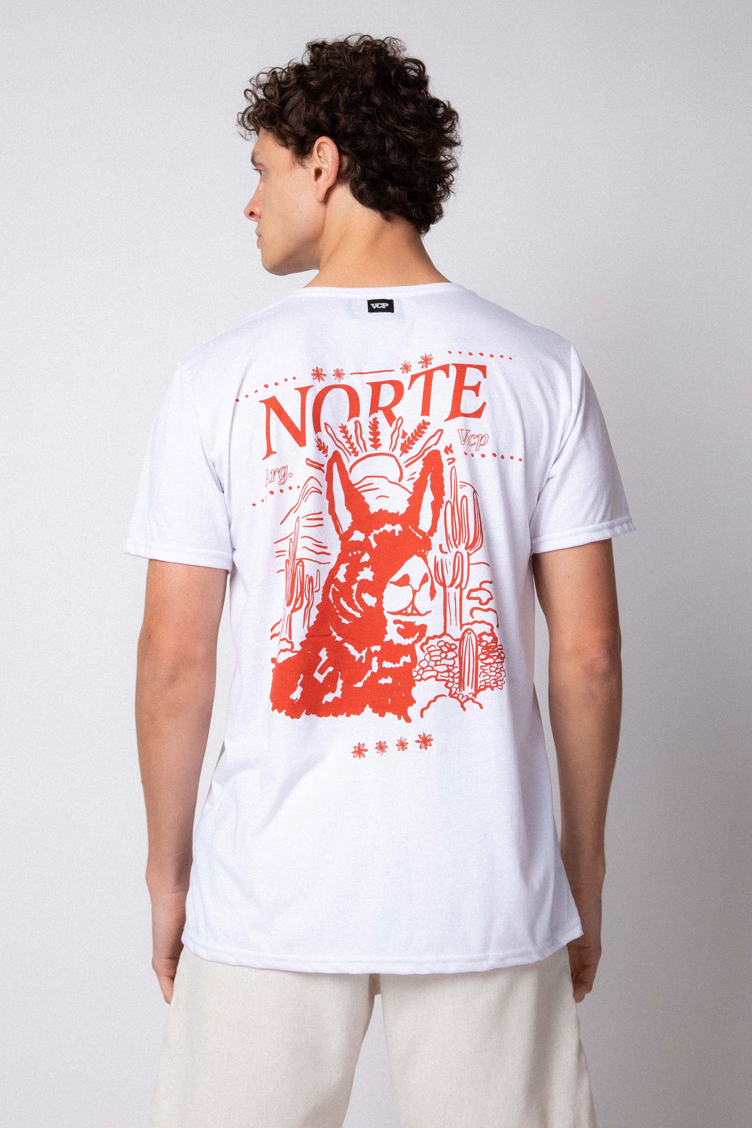 Remera Llama Blanca