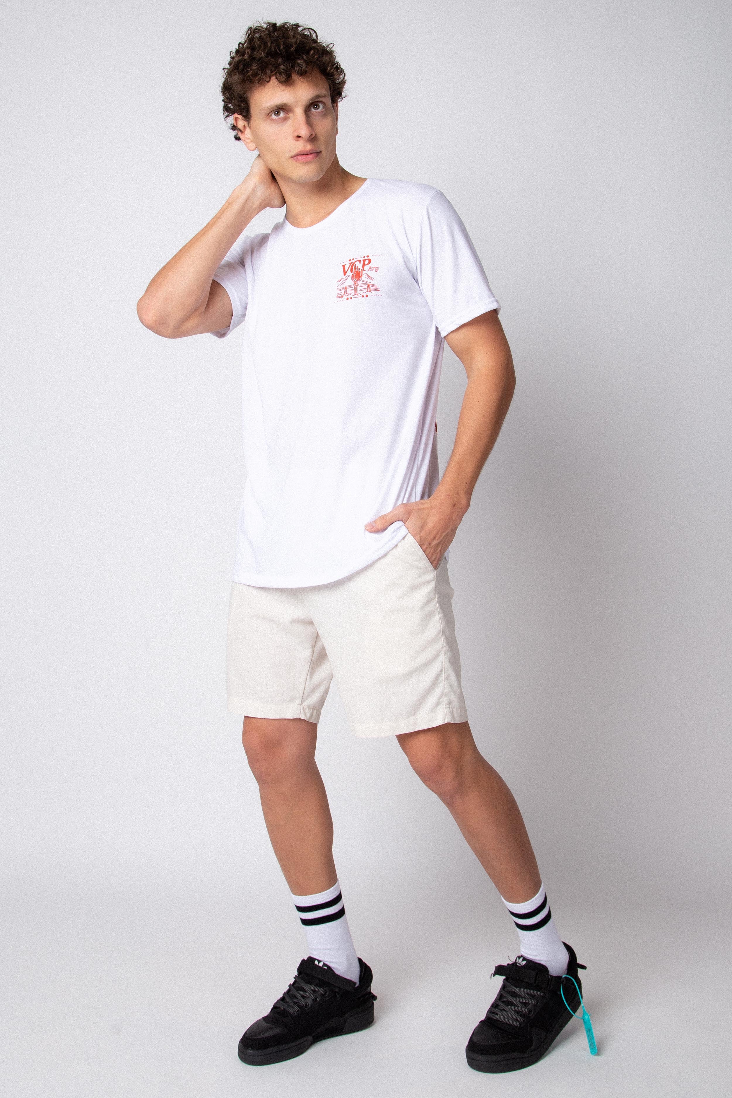 Remera Llama Blanca