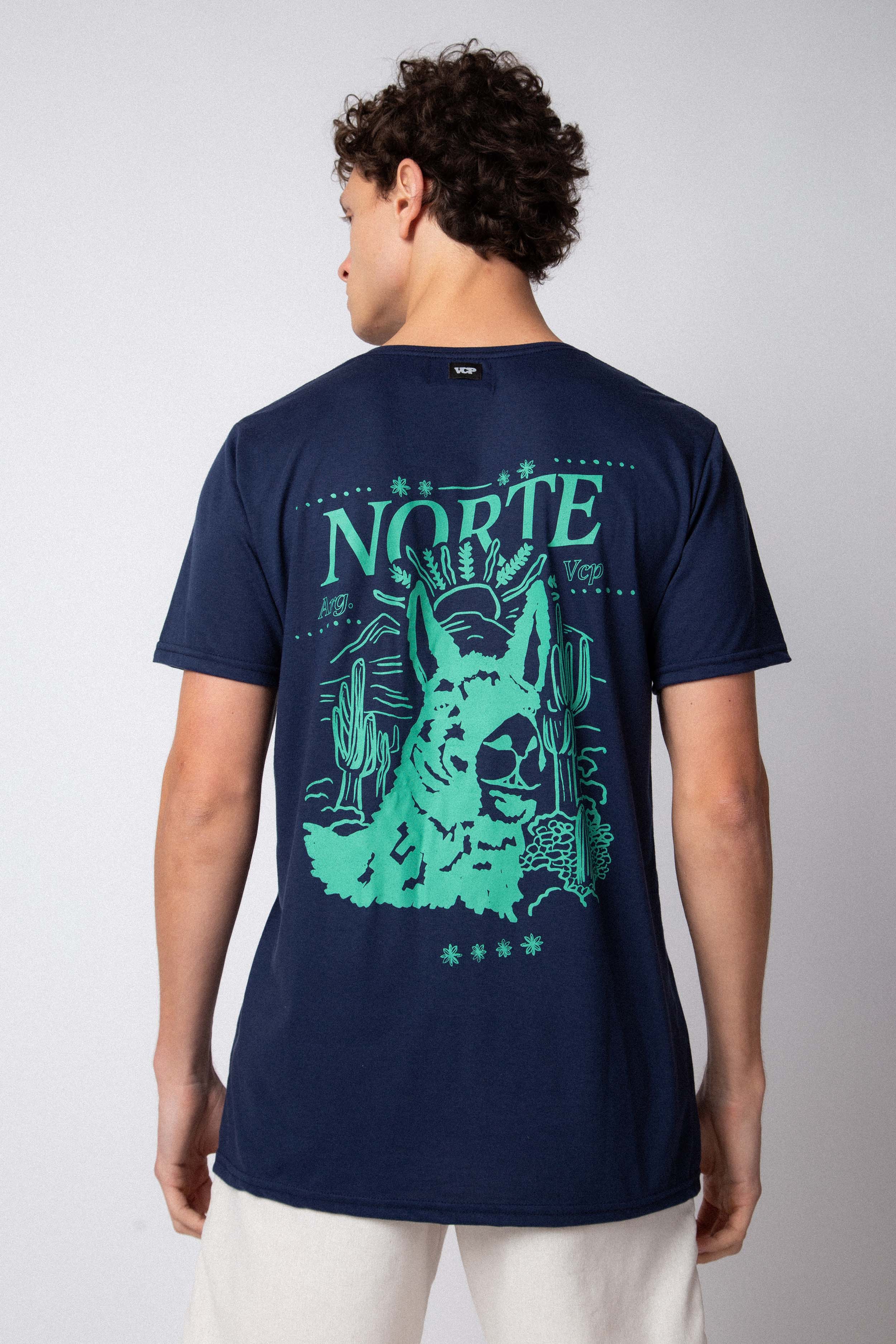 Remera Llama Marino