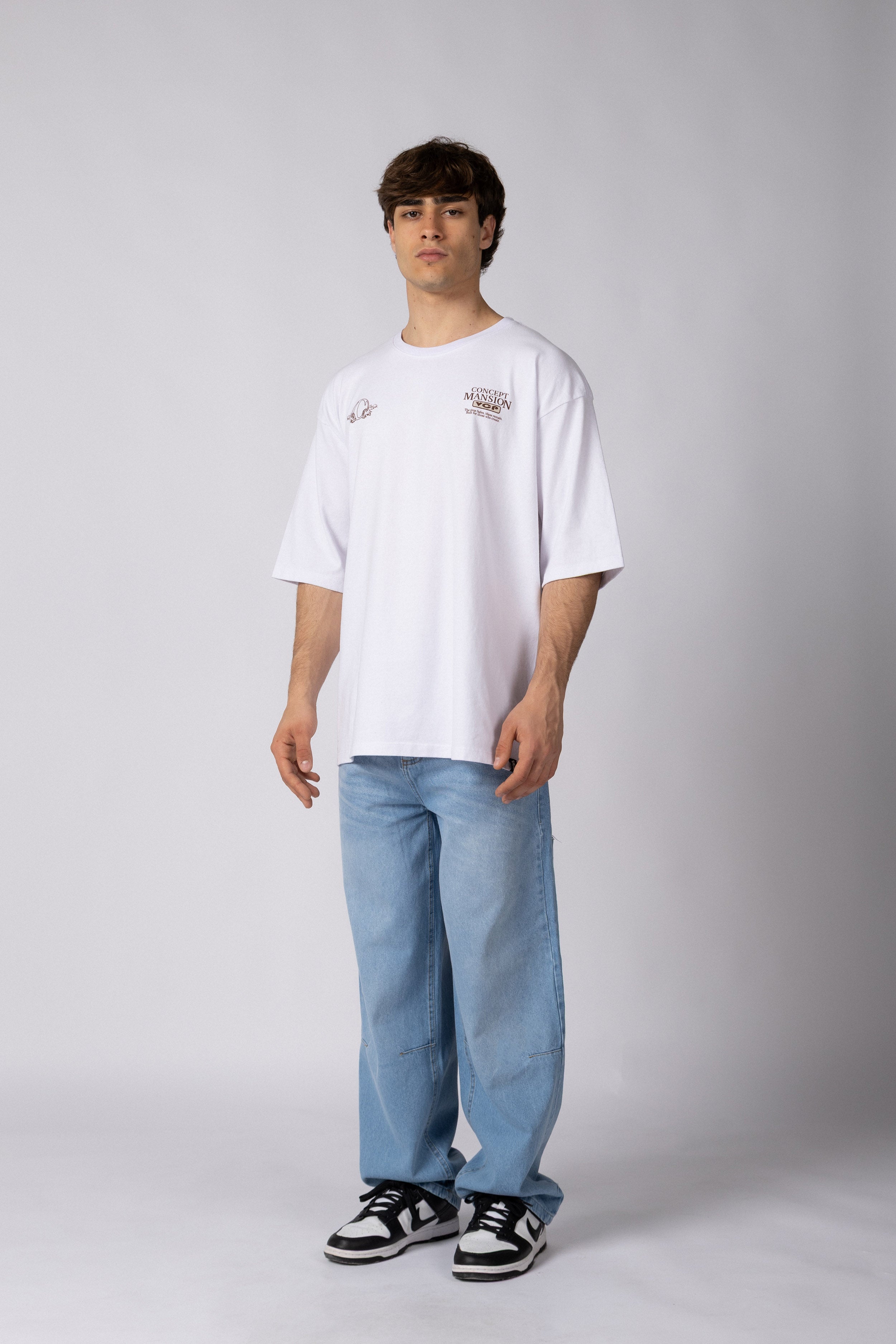 Remera Over Rhy Mansion Blanca