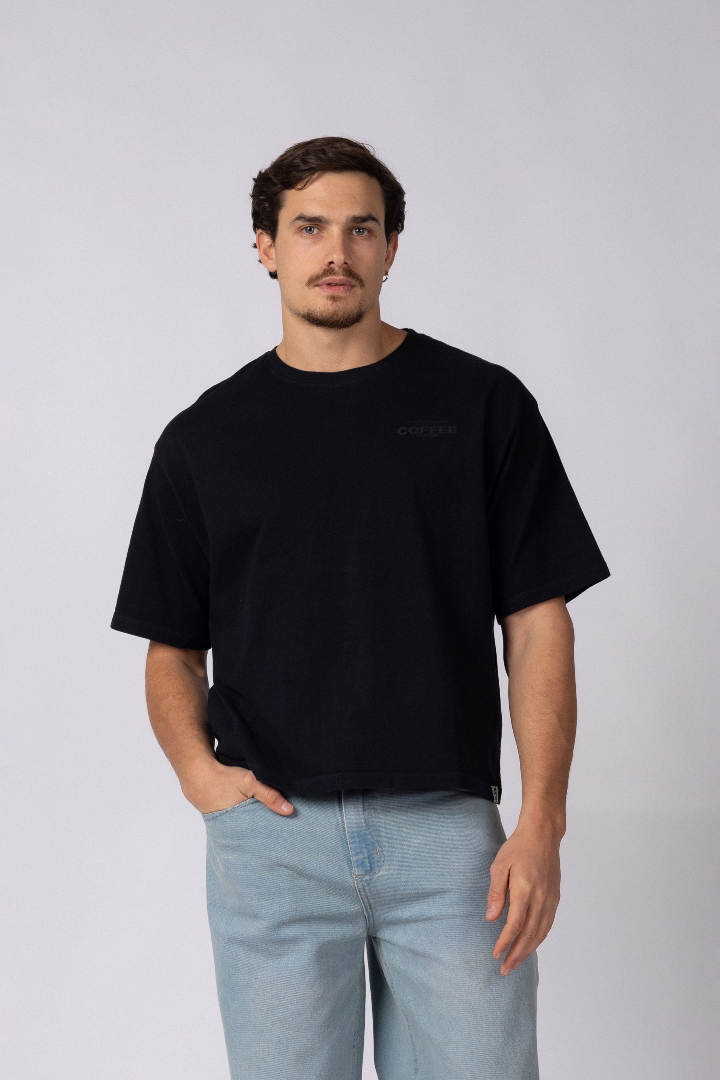 Remera Boxy ZX Mellow Negra