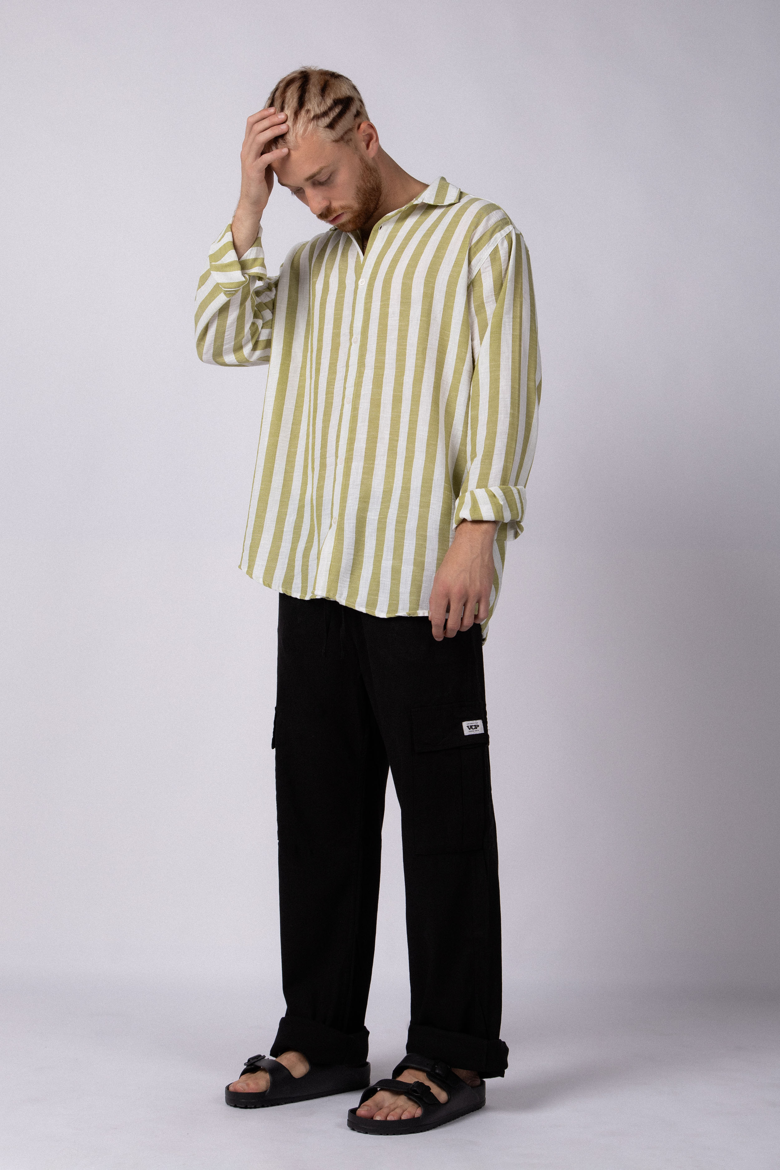 Camisa Manga Larga Lino Dram Militar