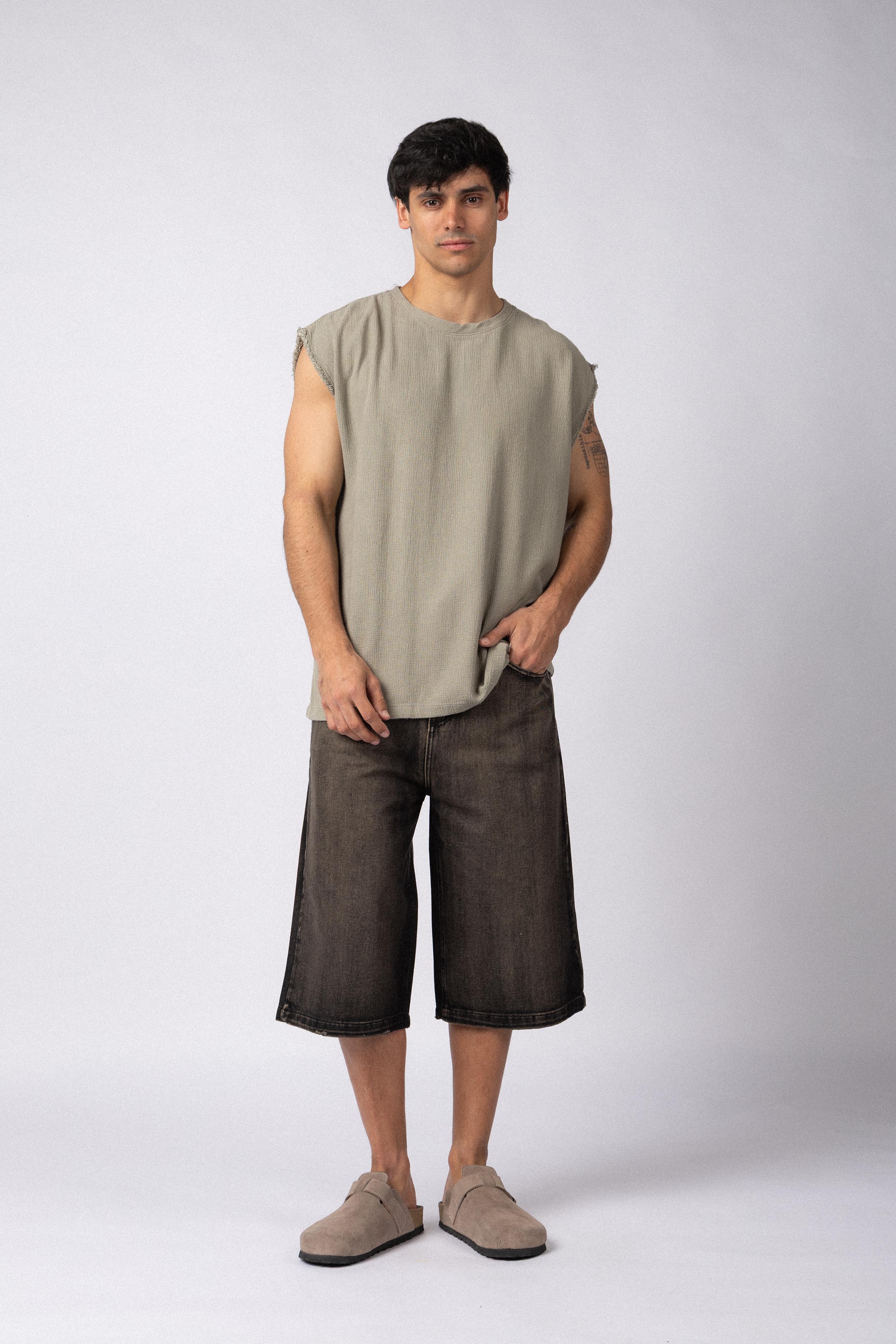 Musculosa Sudadera Tejida Dandy Militar