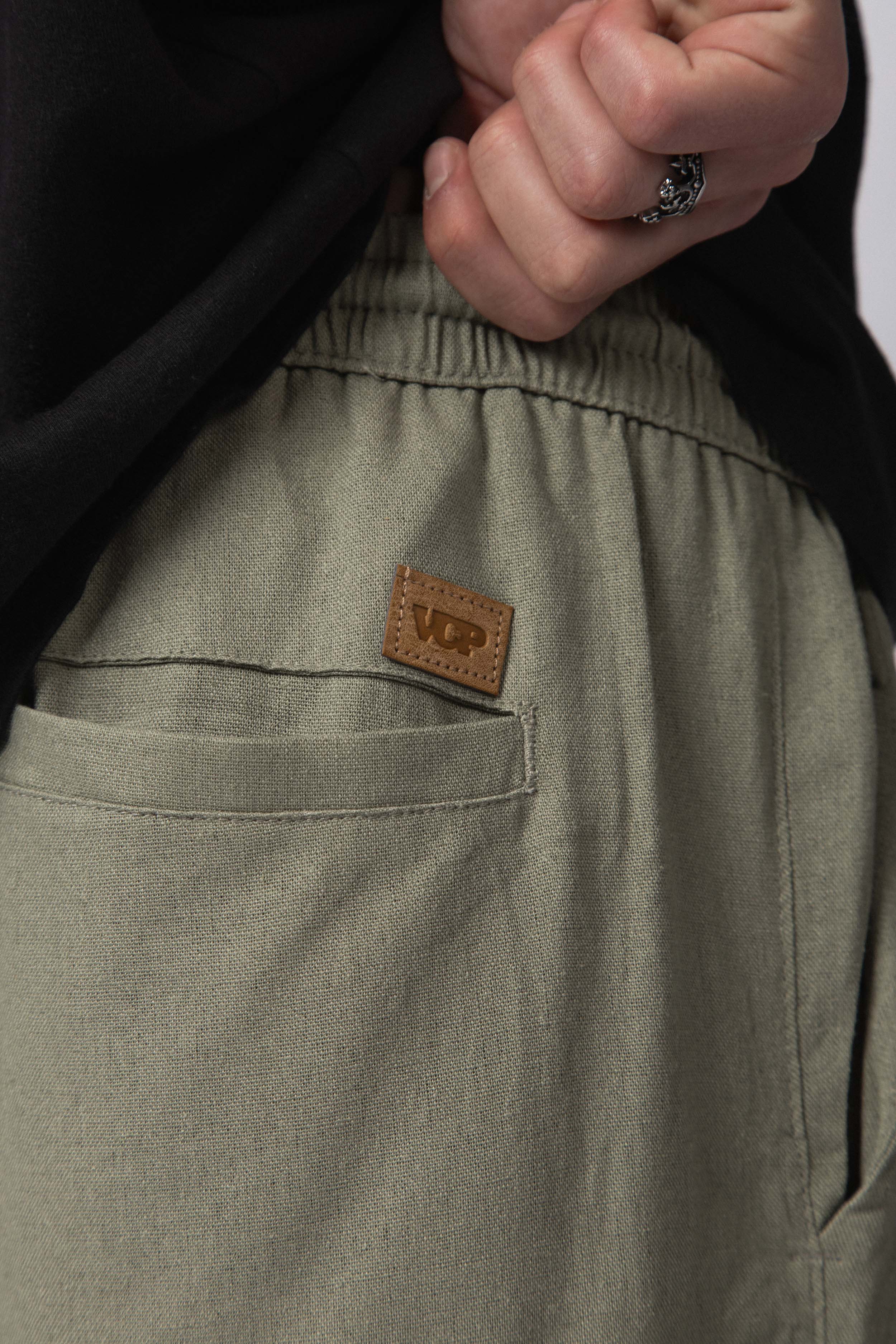 Pantalon Lino Trion Militar