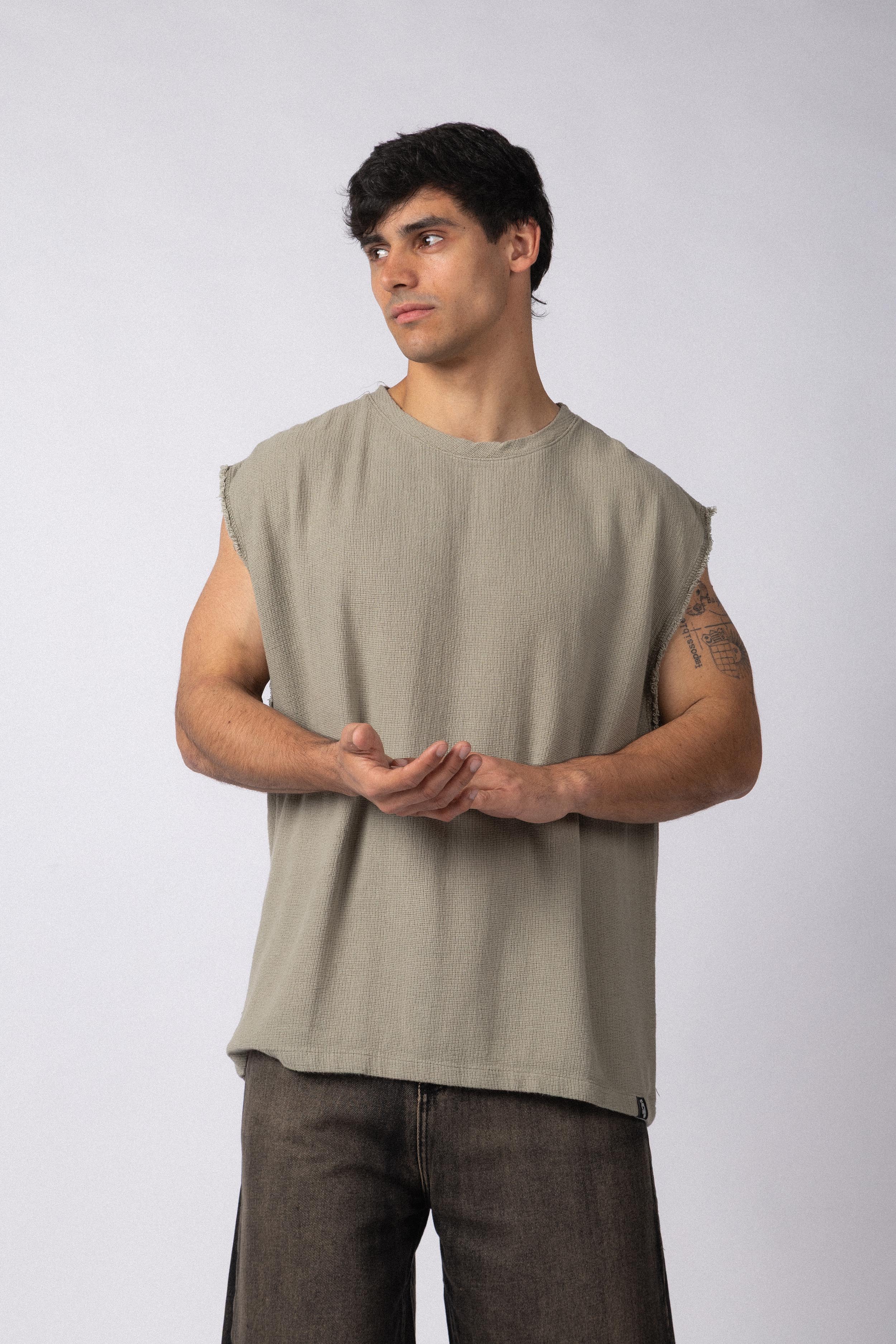 Musculosa Sudadera Tejida Dandy Militar
