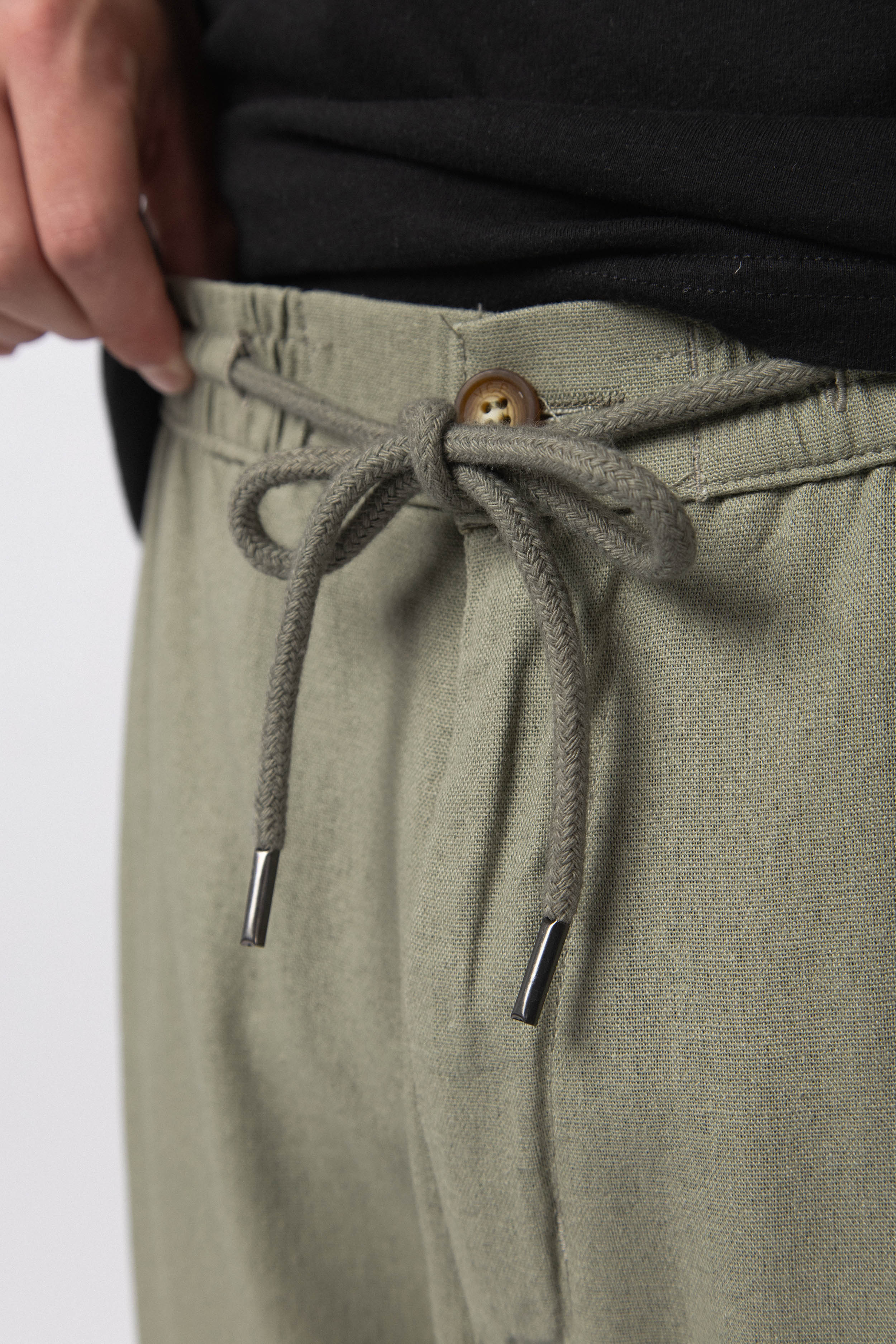 Pantalon Lino Trion Militar