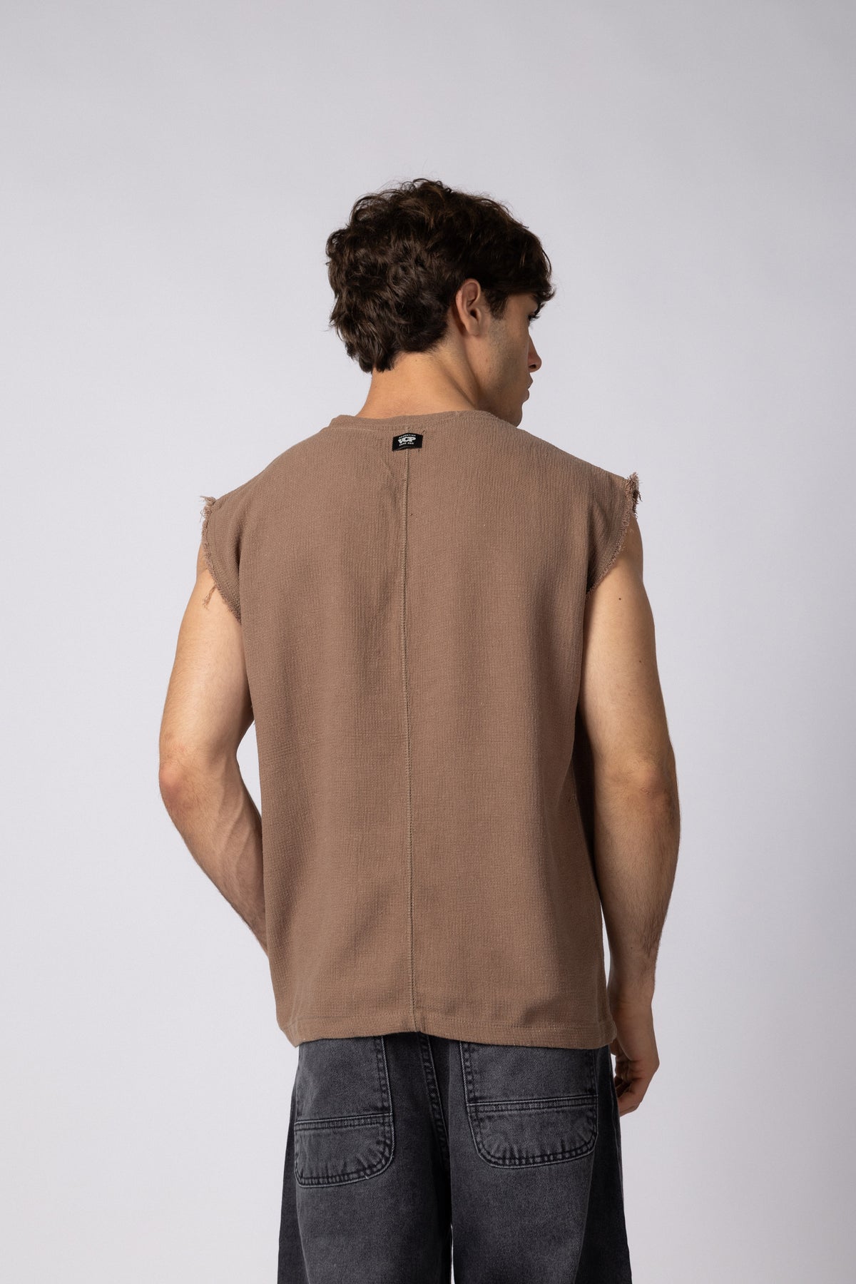 Musculosa Sudadera Tejida Dandy Moka