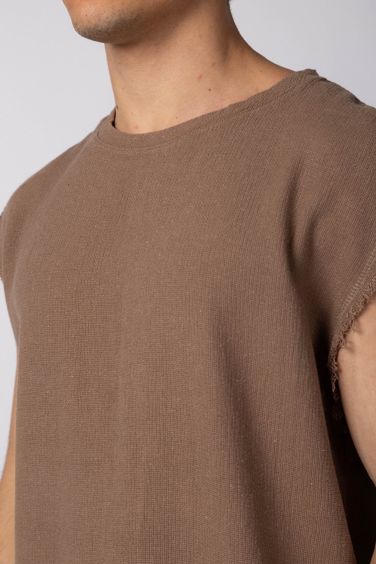Musculosa Sudadera Tejida Dandy Moka