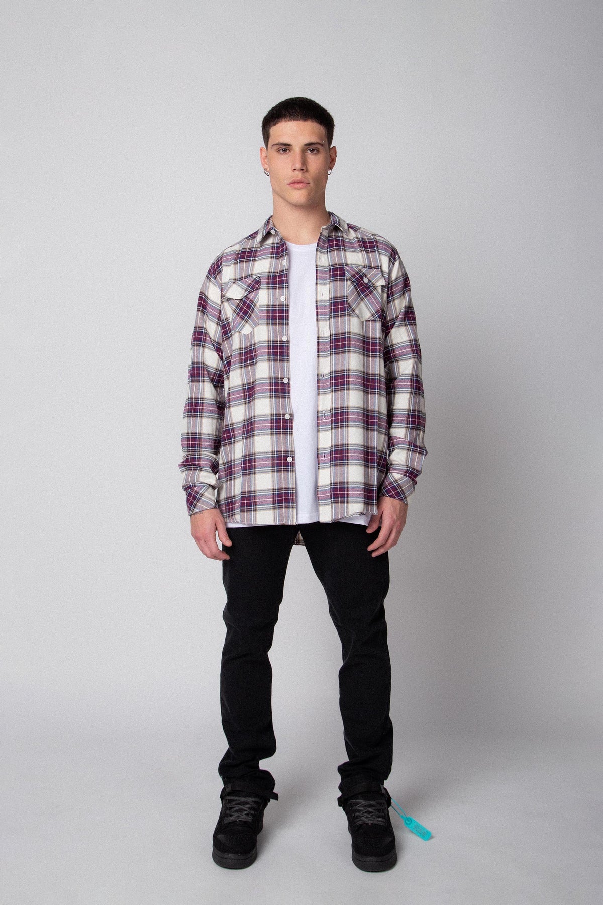 Camisa Holland Morado Cuadrille