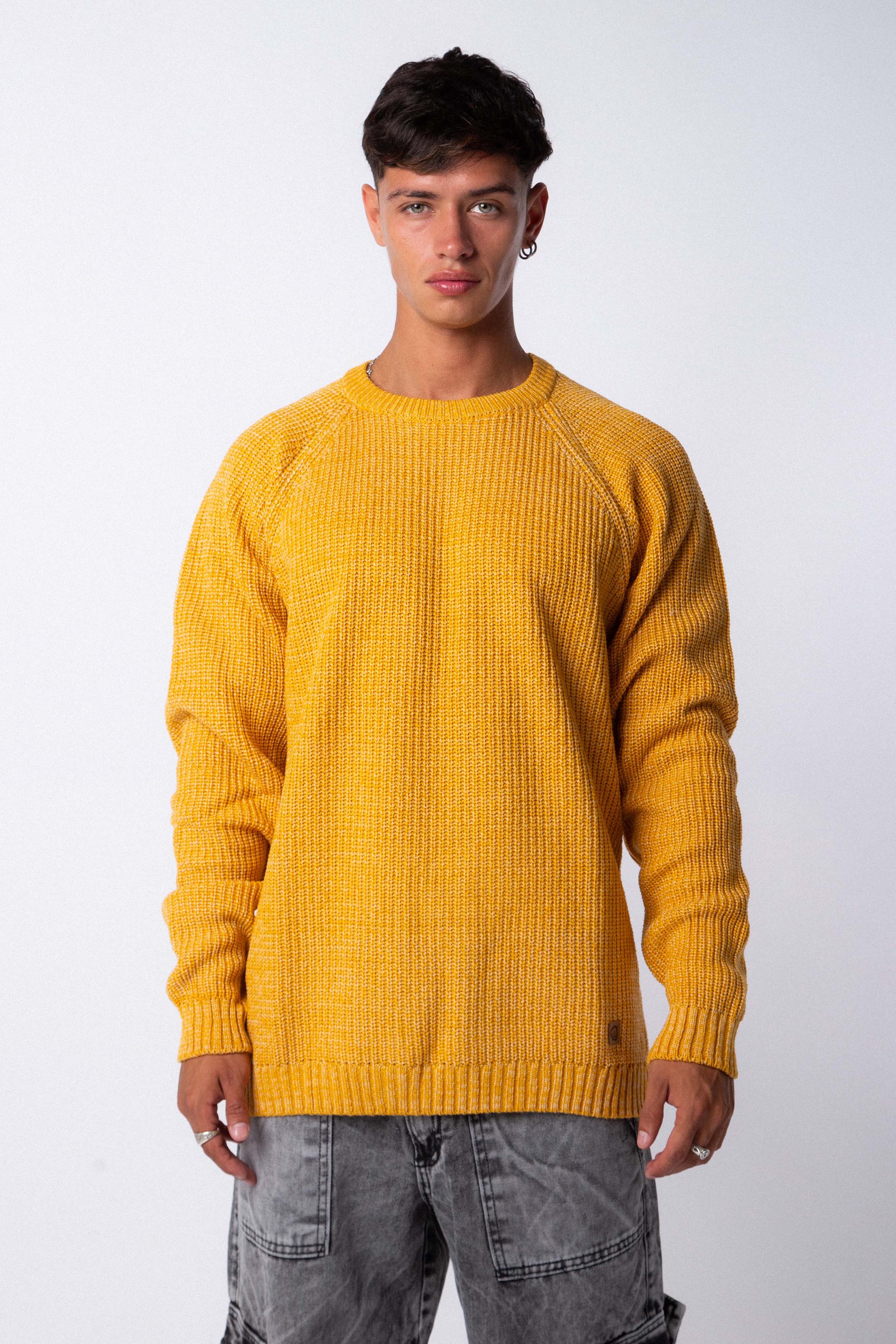 Sweater Folk Mostaza