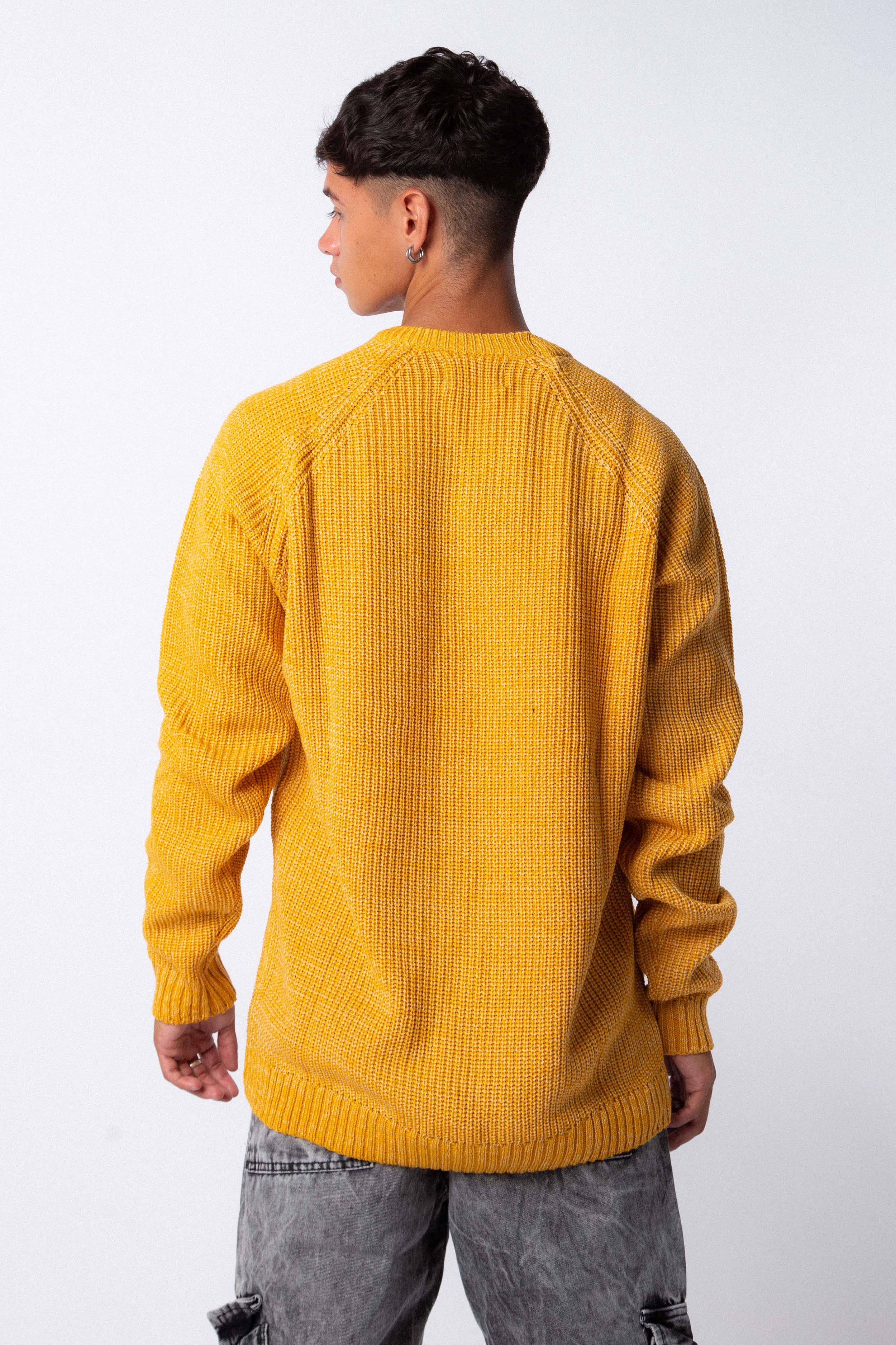 Sweater Folk Mostaza