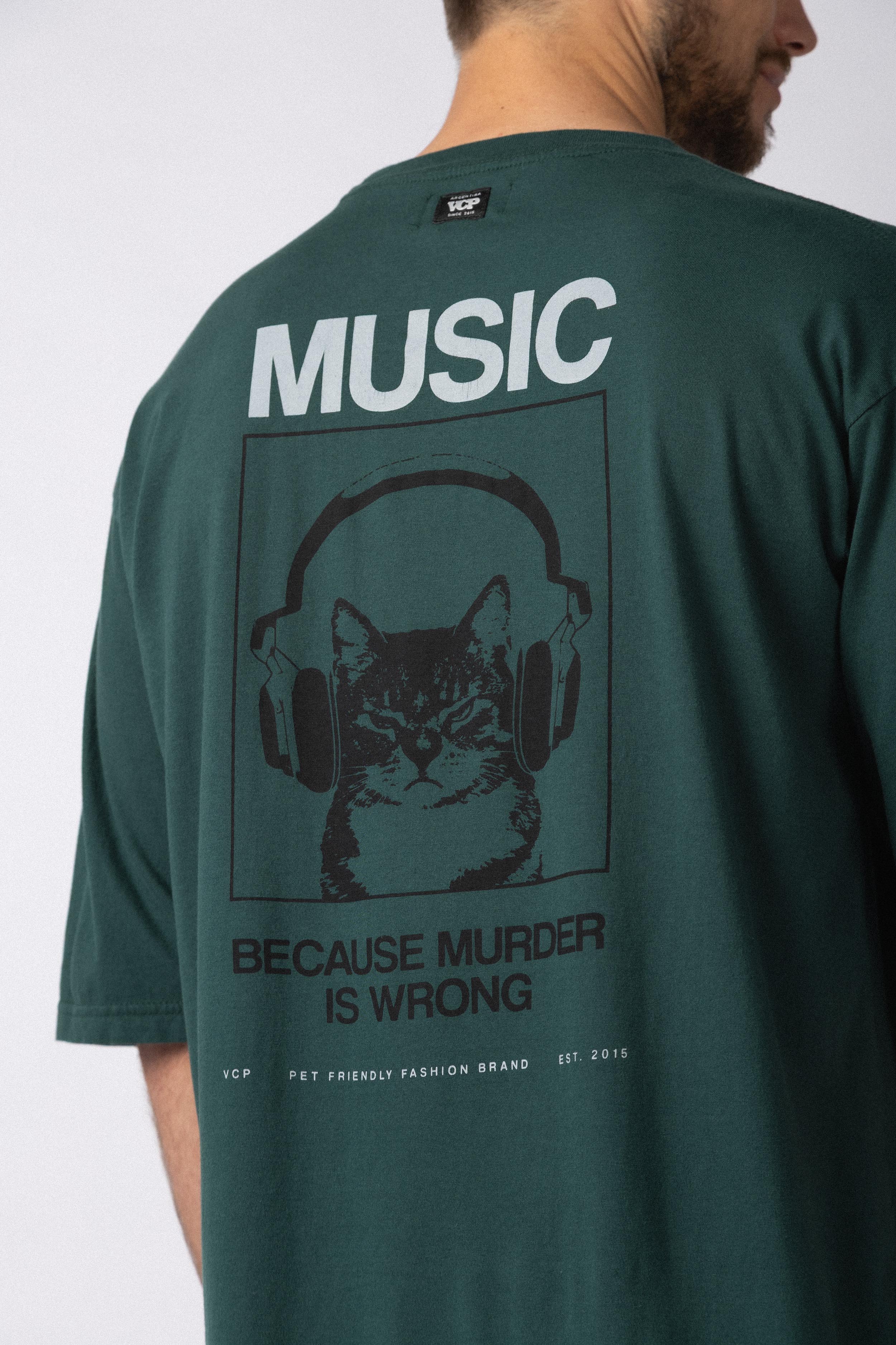 Remera Over Taz Murder Ingles