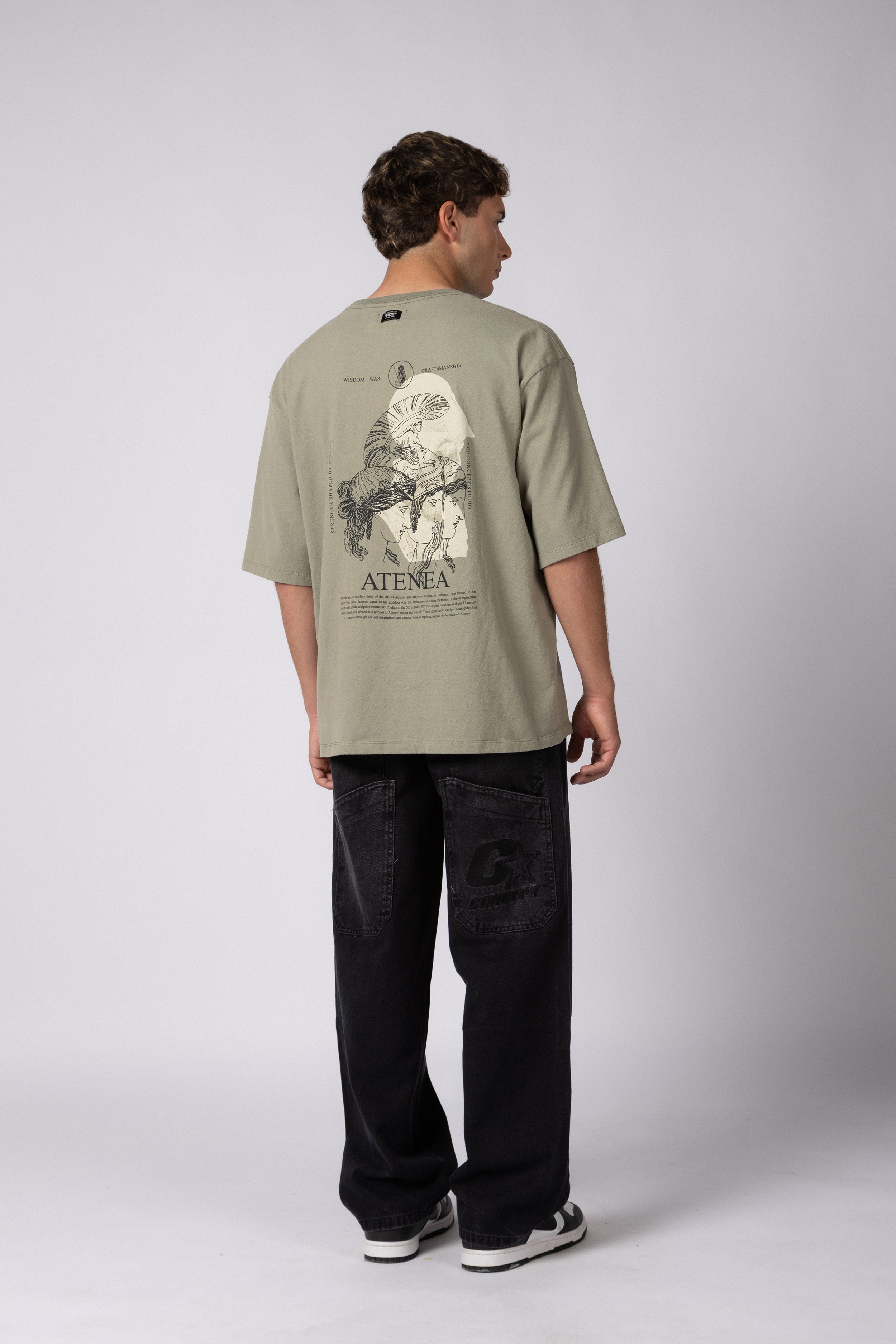 Remera Over Rhy Myth Oliva
