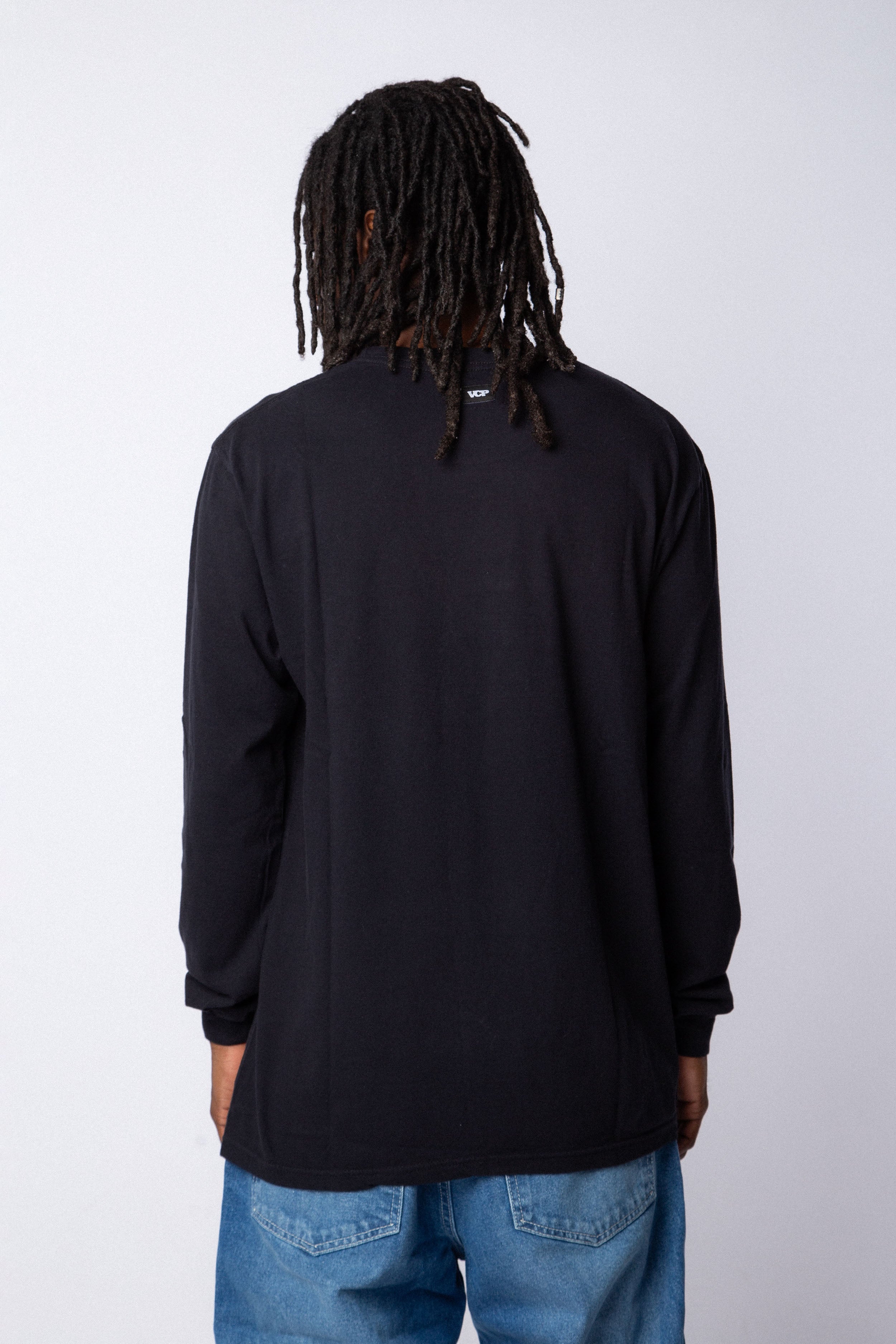 Remera Manga Larga Adam Negro